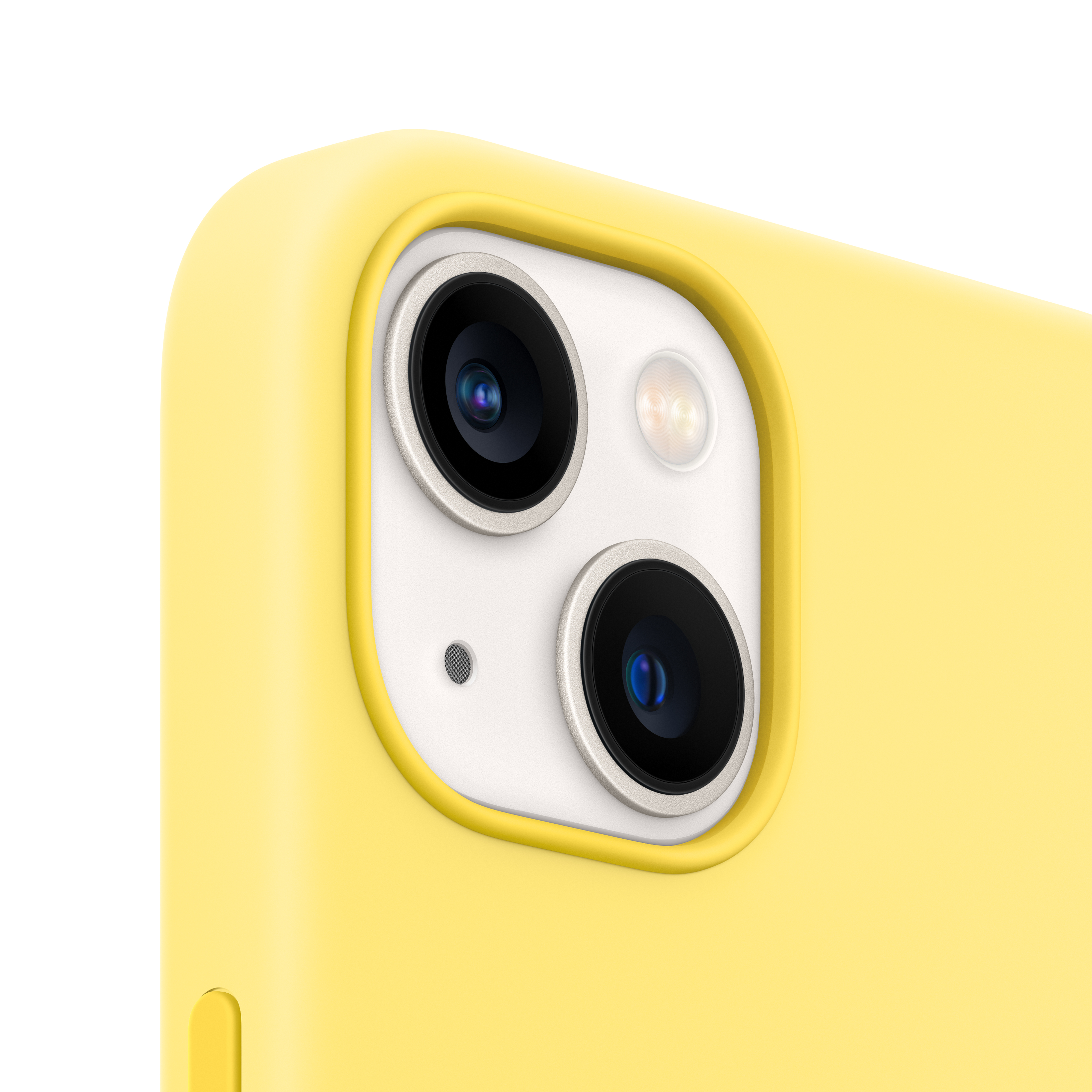 iPhone 13 mini Silikoncase mit MagSafe - Zitronenschale