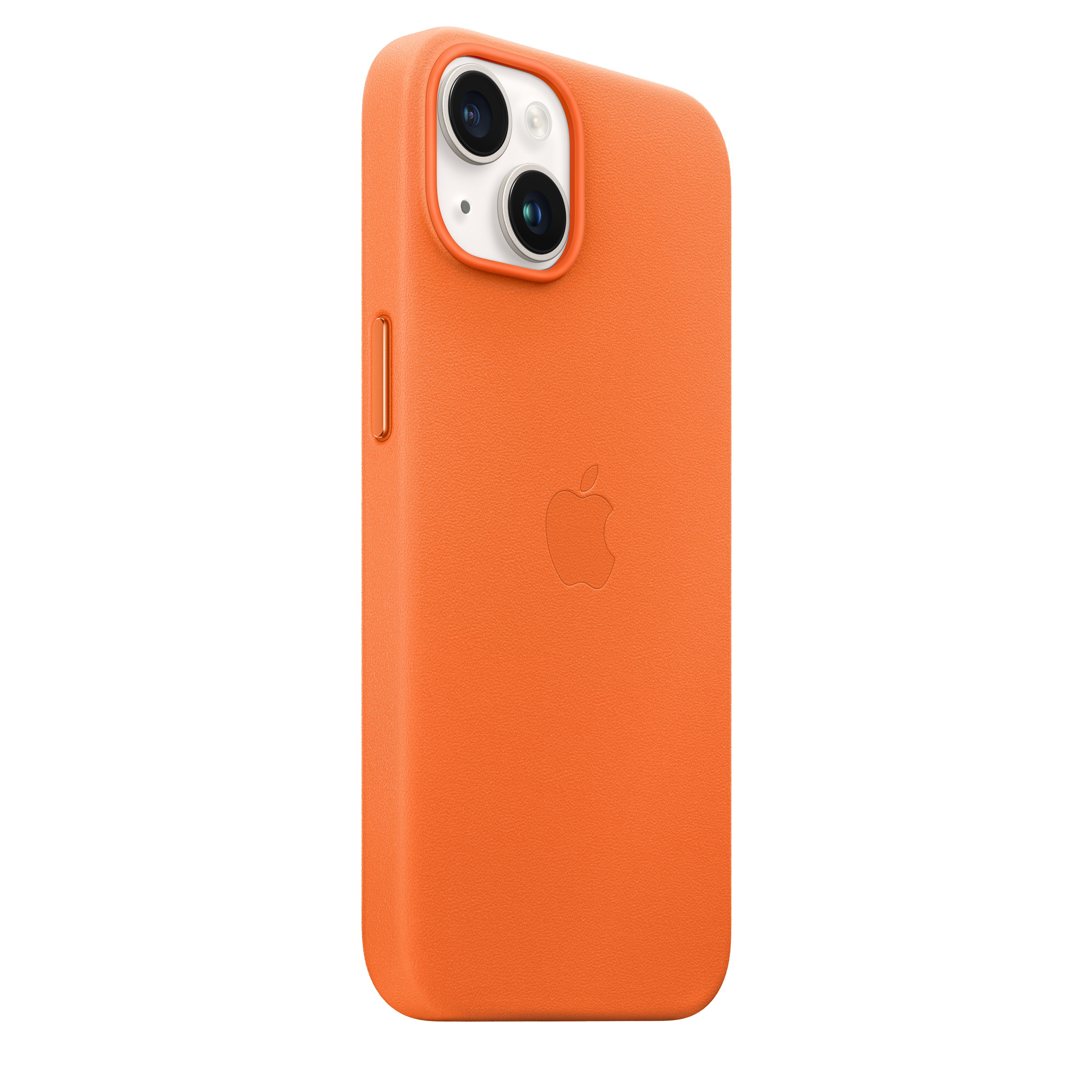 Apple Leder Case iPhone 14 mit MagSafe (orange)