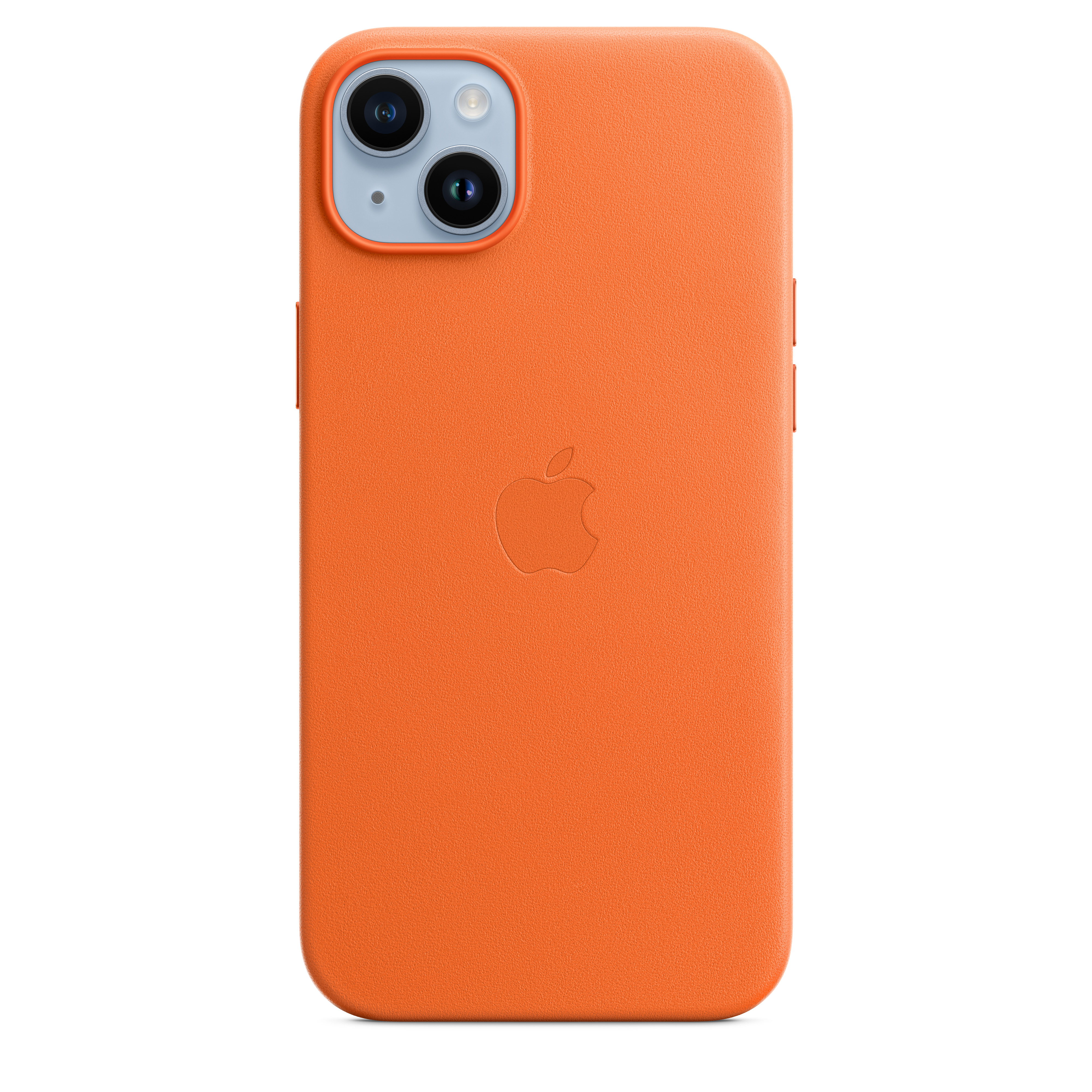 Apple Leder Case iPhone 14 Plus mit MagSafe (orange)