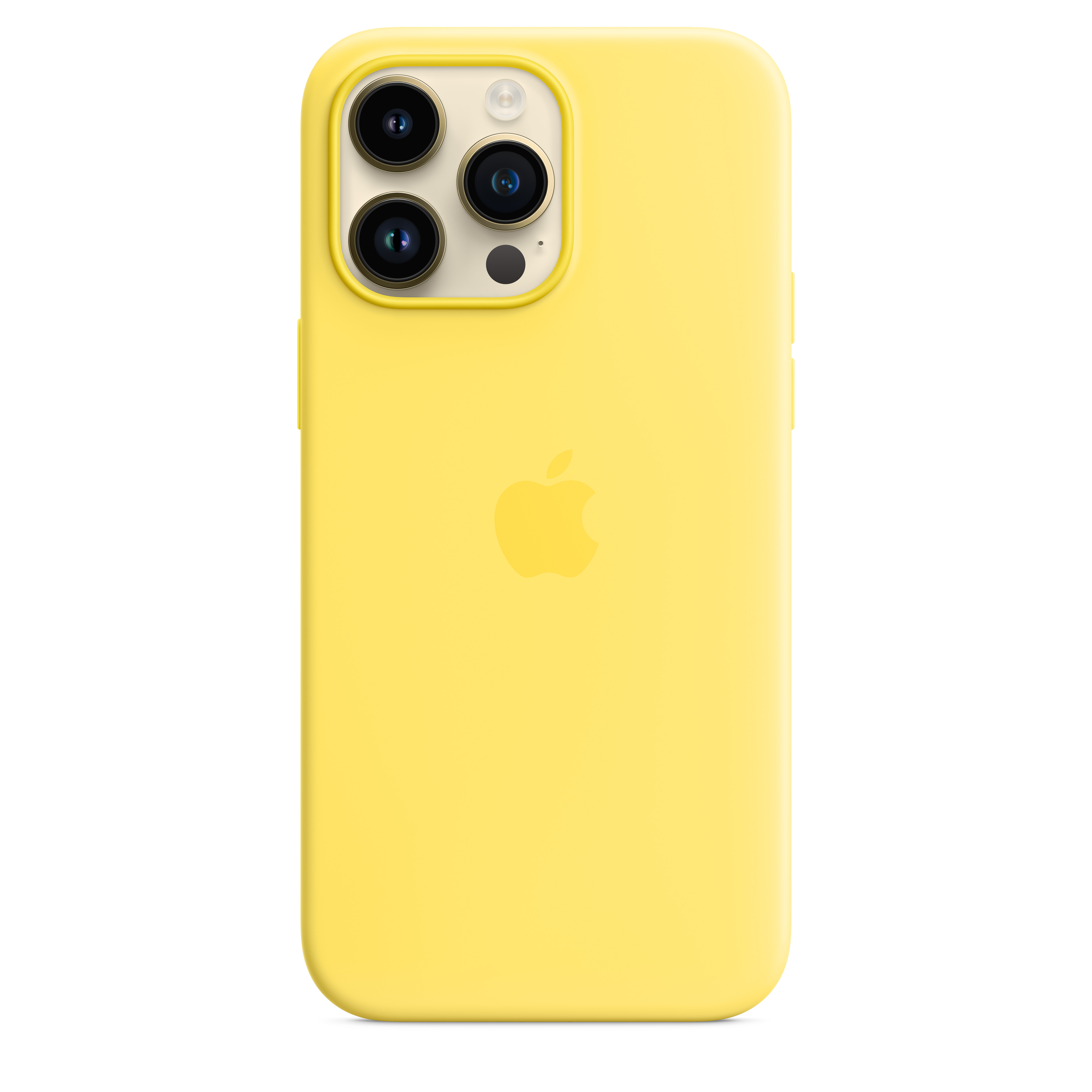 Apple Silikon Case iPhone 14 Pro Max mit MagSafe (kanariengelb)