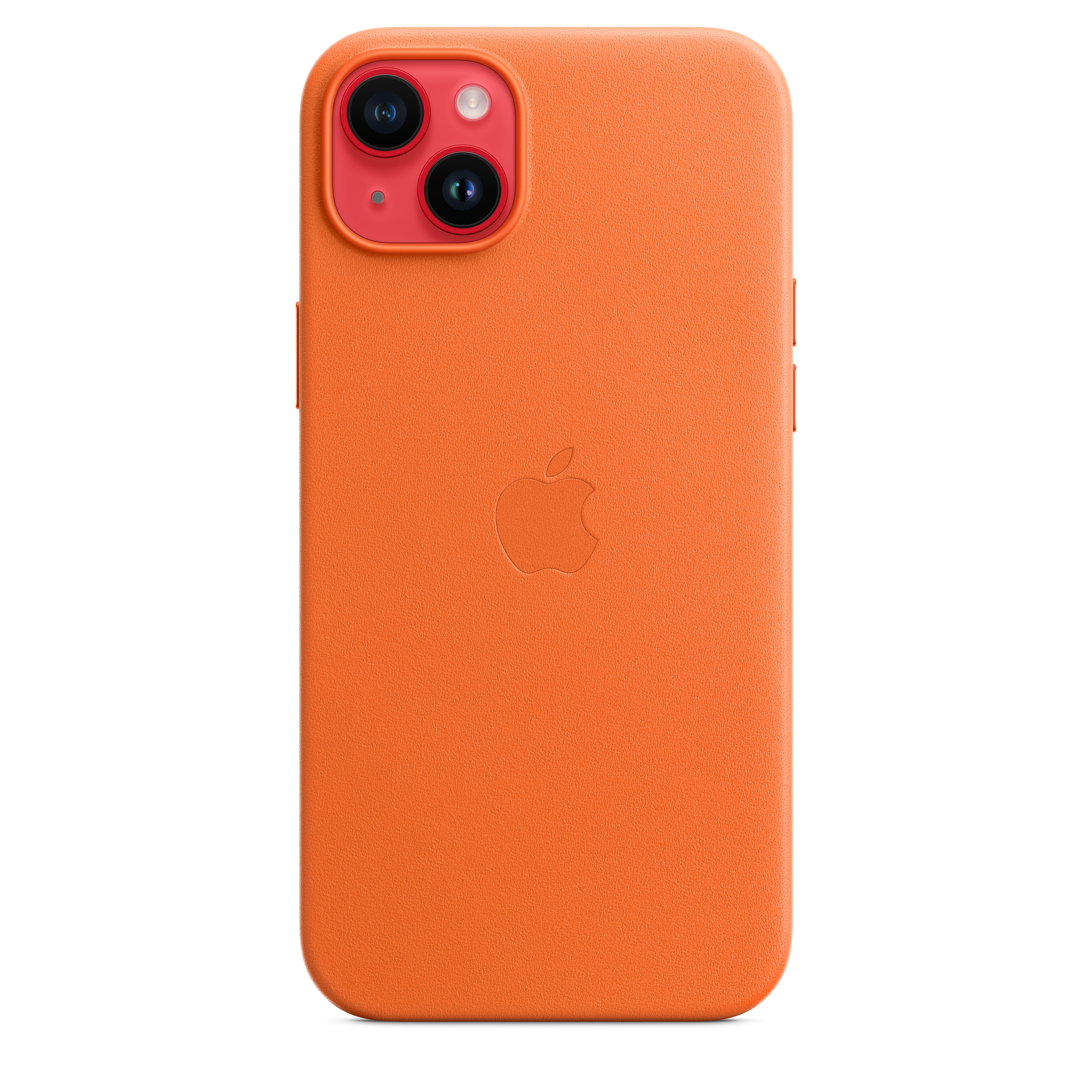 Apple Leder Case iPhone 14 Plus mit MagSafe (orange)