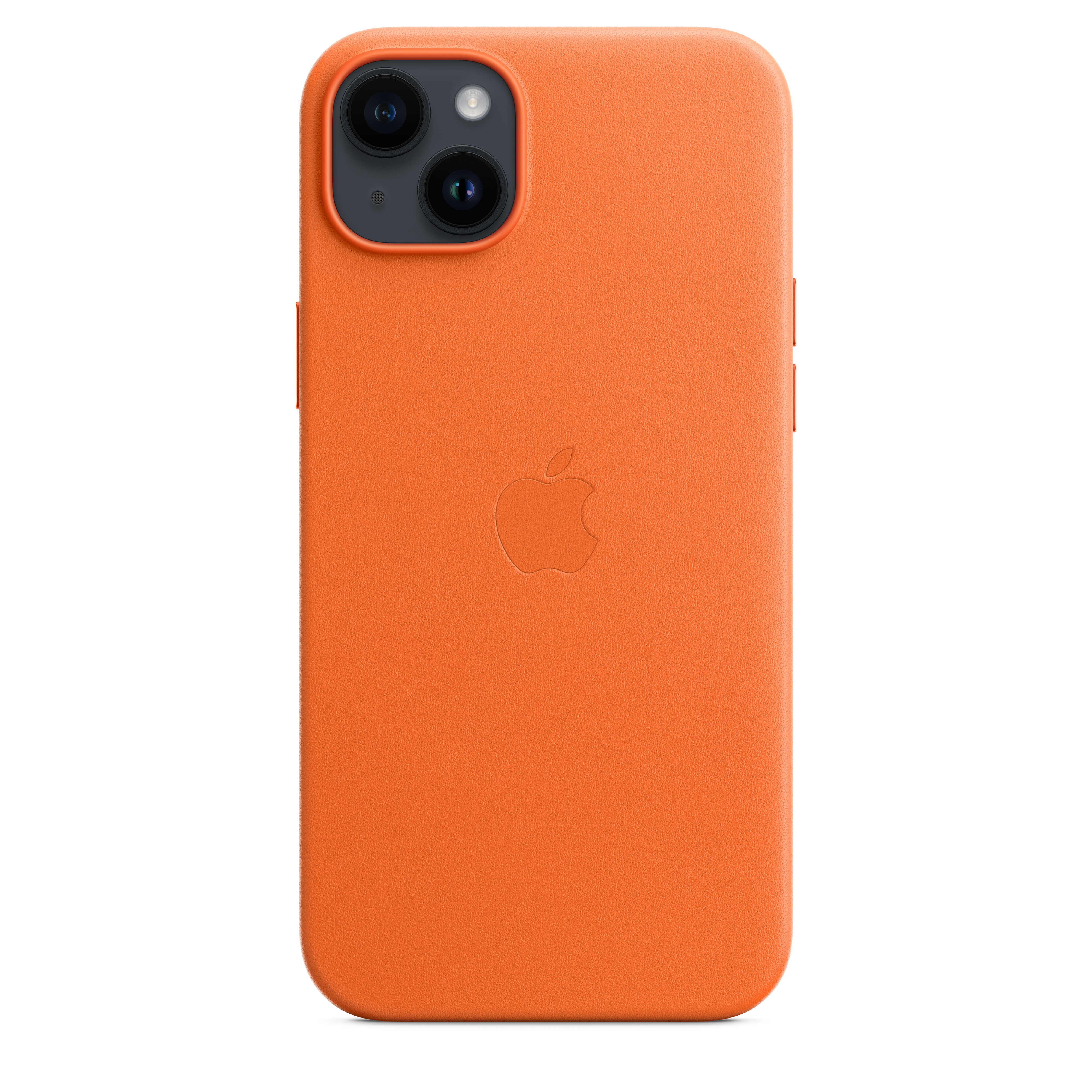 Apple Leder Case iPhone 14 Plus mit MagSafe (orange)