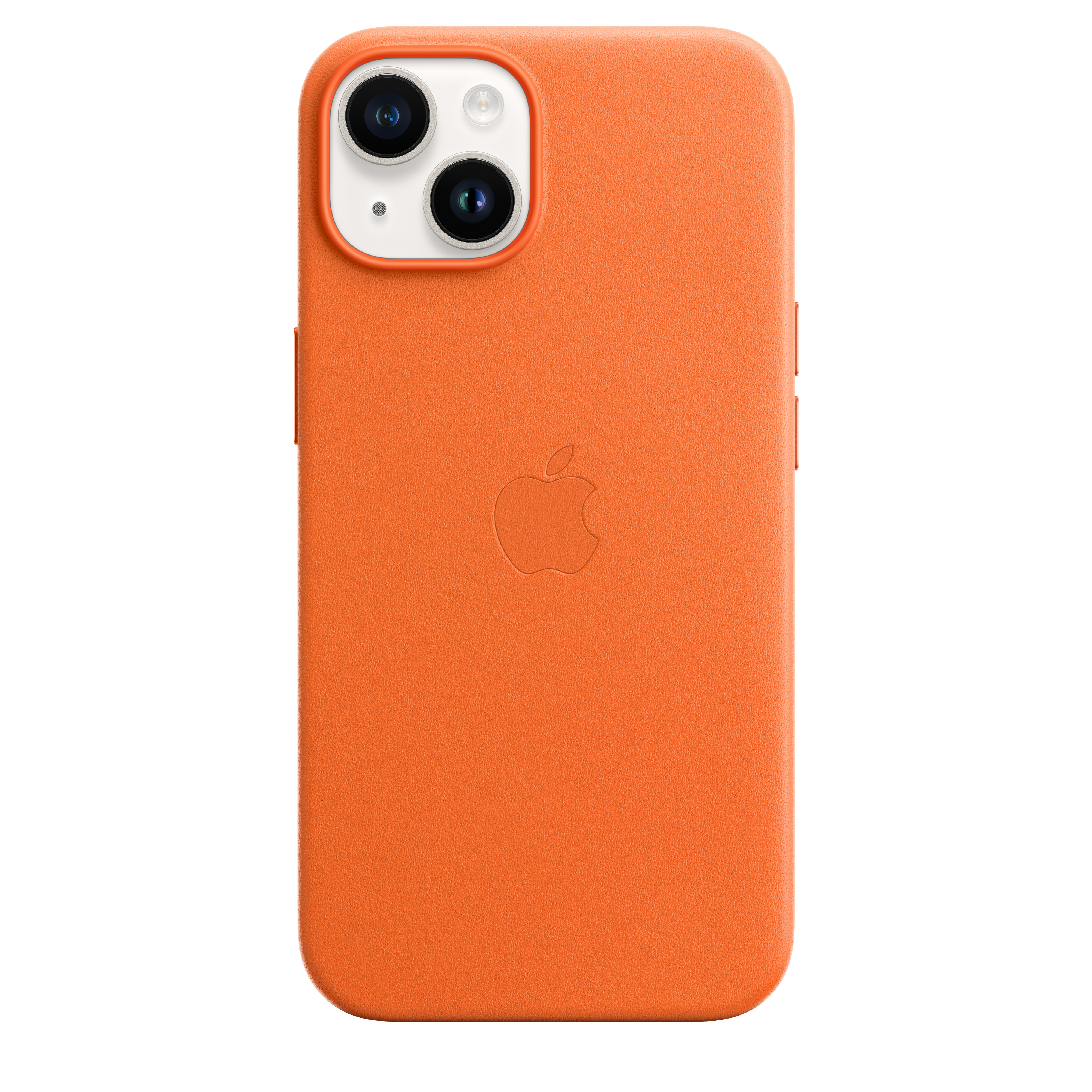 Apple Leder Case iPhone 14 mit MagSafe (orange)