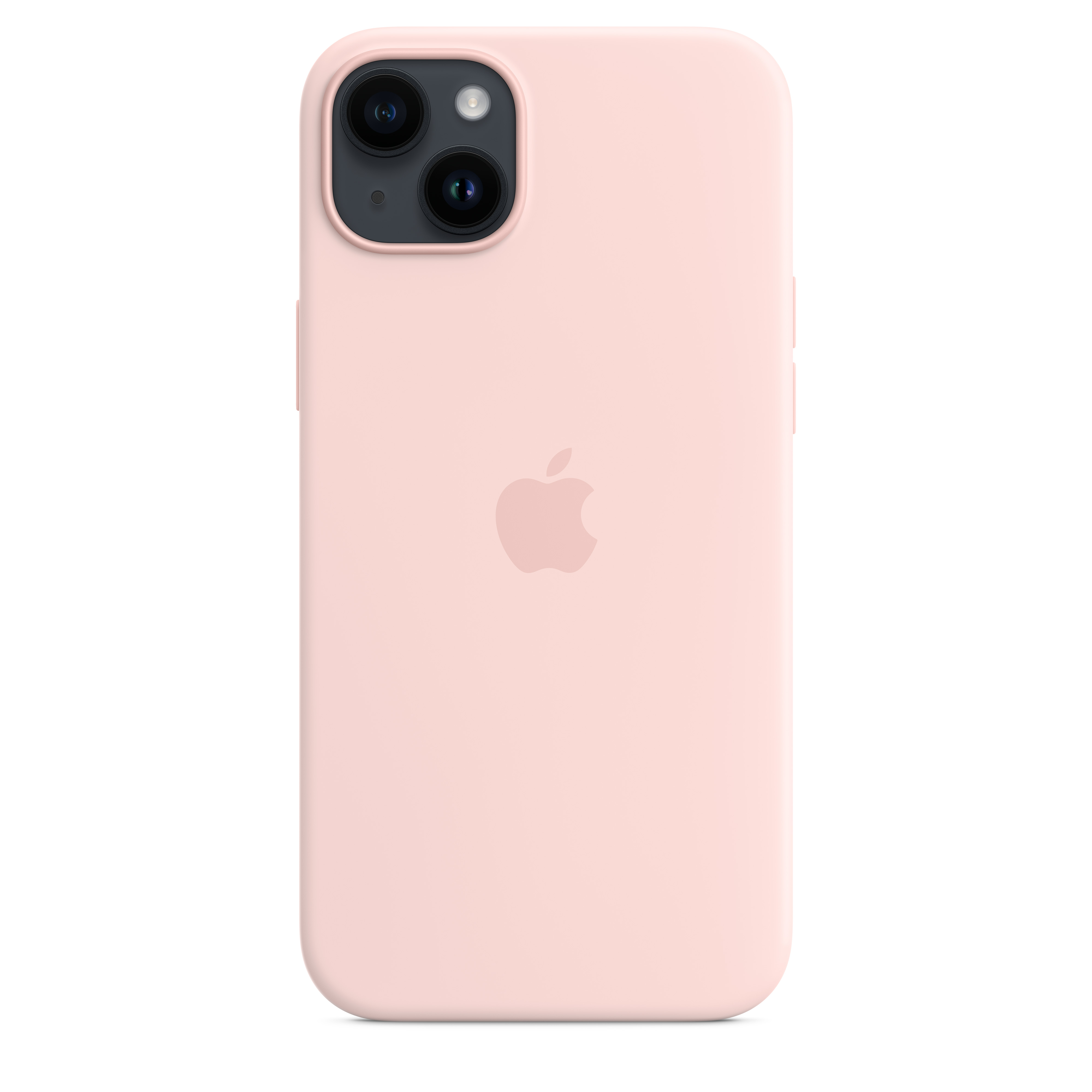 Apple Silikon Case iPhone 14 Plus mit MagSafe (kalkrosa)