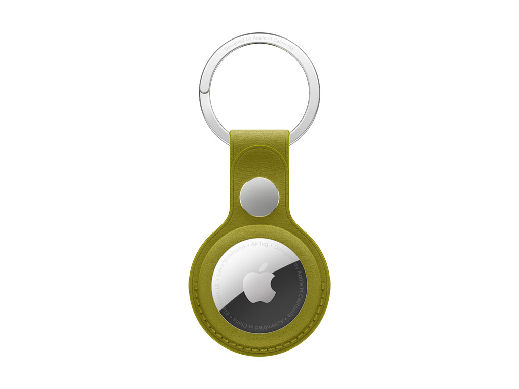 Apple Airtag FineWoven Key Ring - Chartreuse