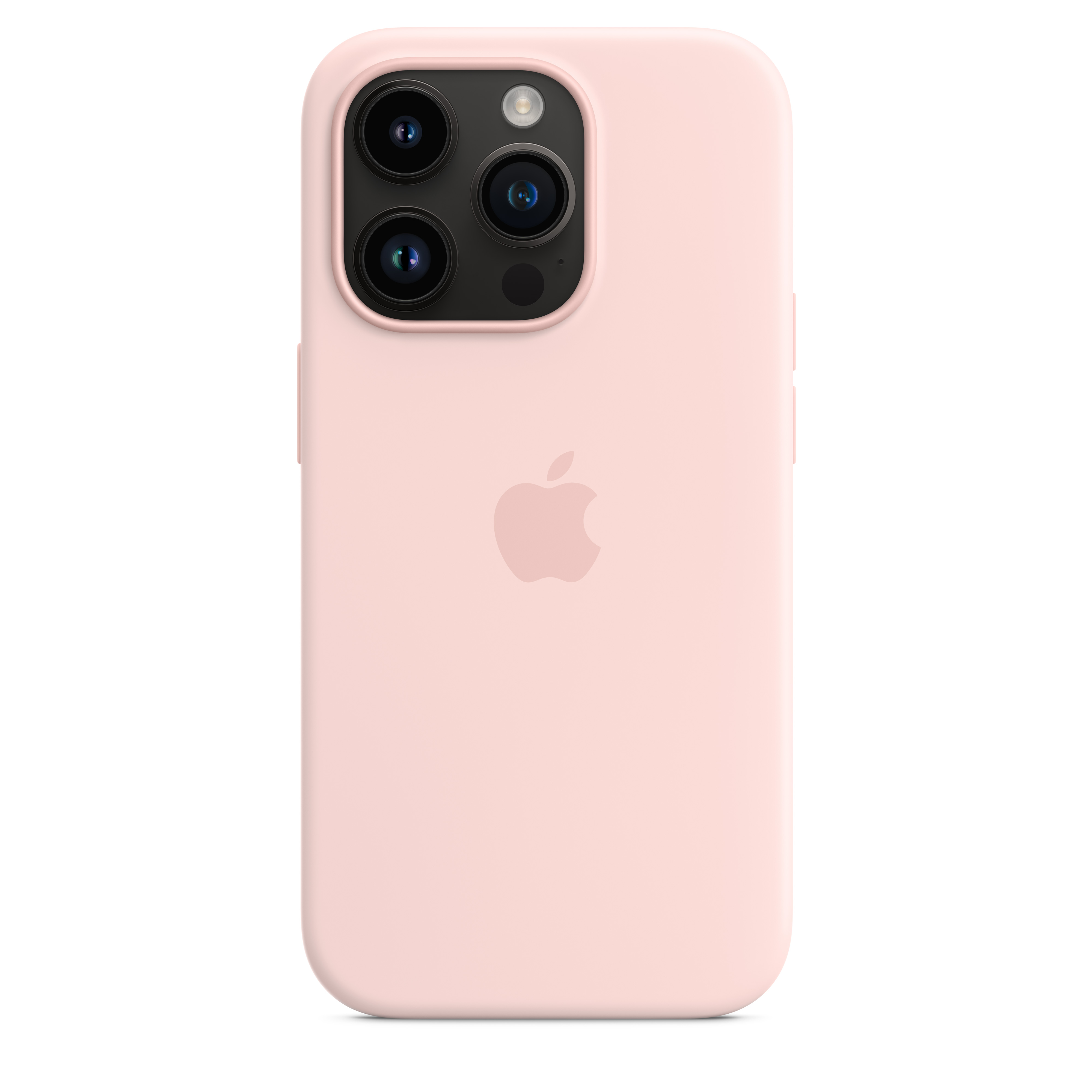 Apple Silikon Case iPhone 14 Pro mit MagSafe (kalkrosa)