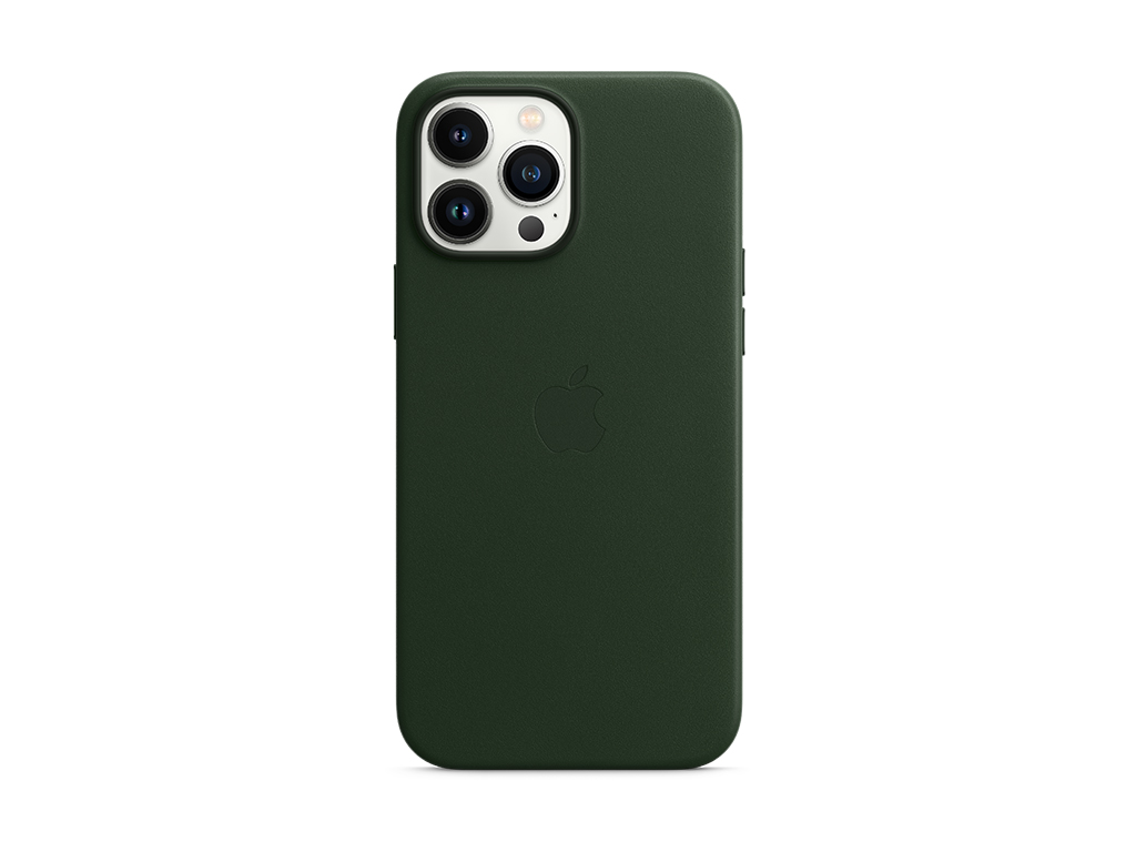 iPhone 13 Pro Max Ledercase mit MagSafe - Schwarzgrün
