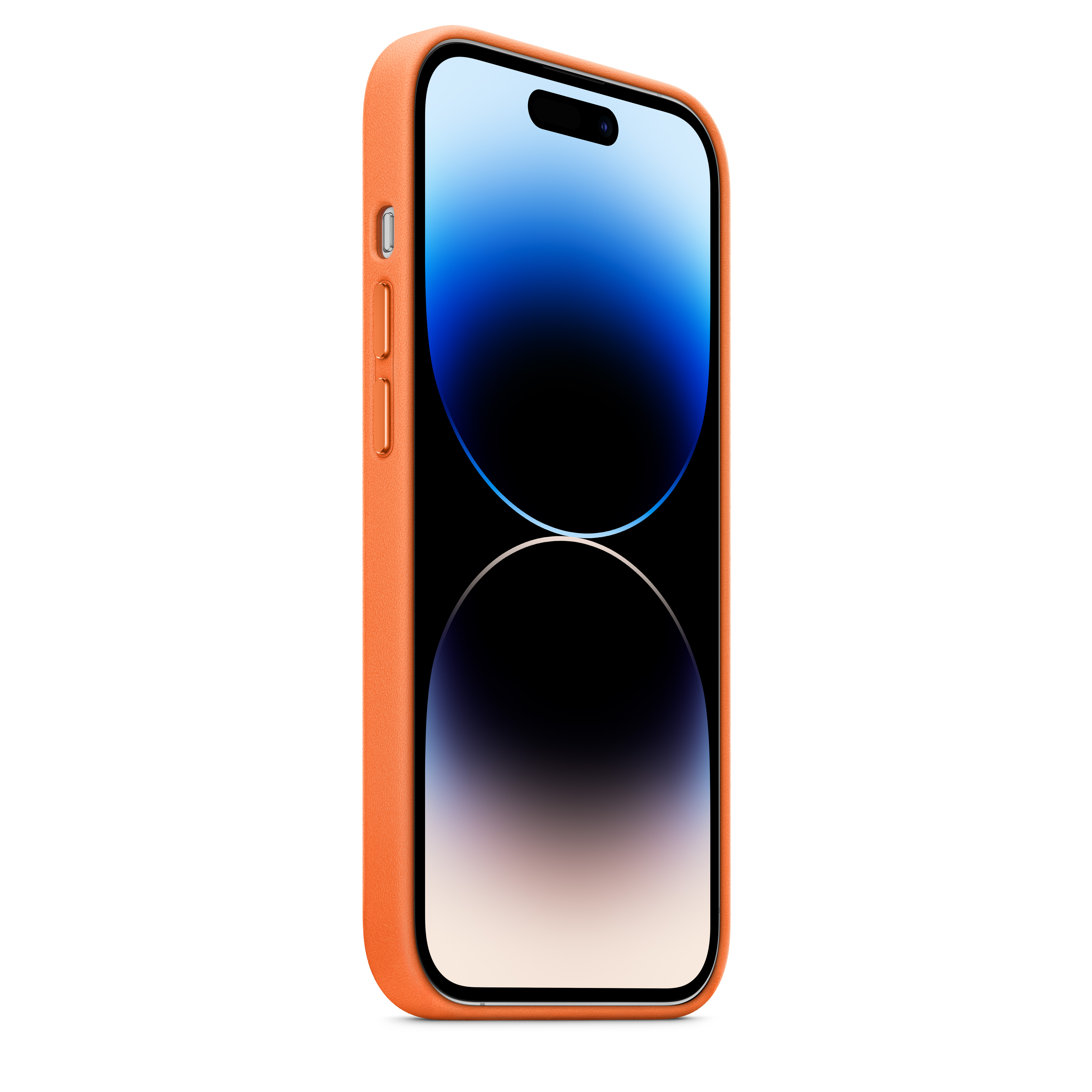 Apple Leder Case iPhone 14 Pro mit MagSafe (orange)