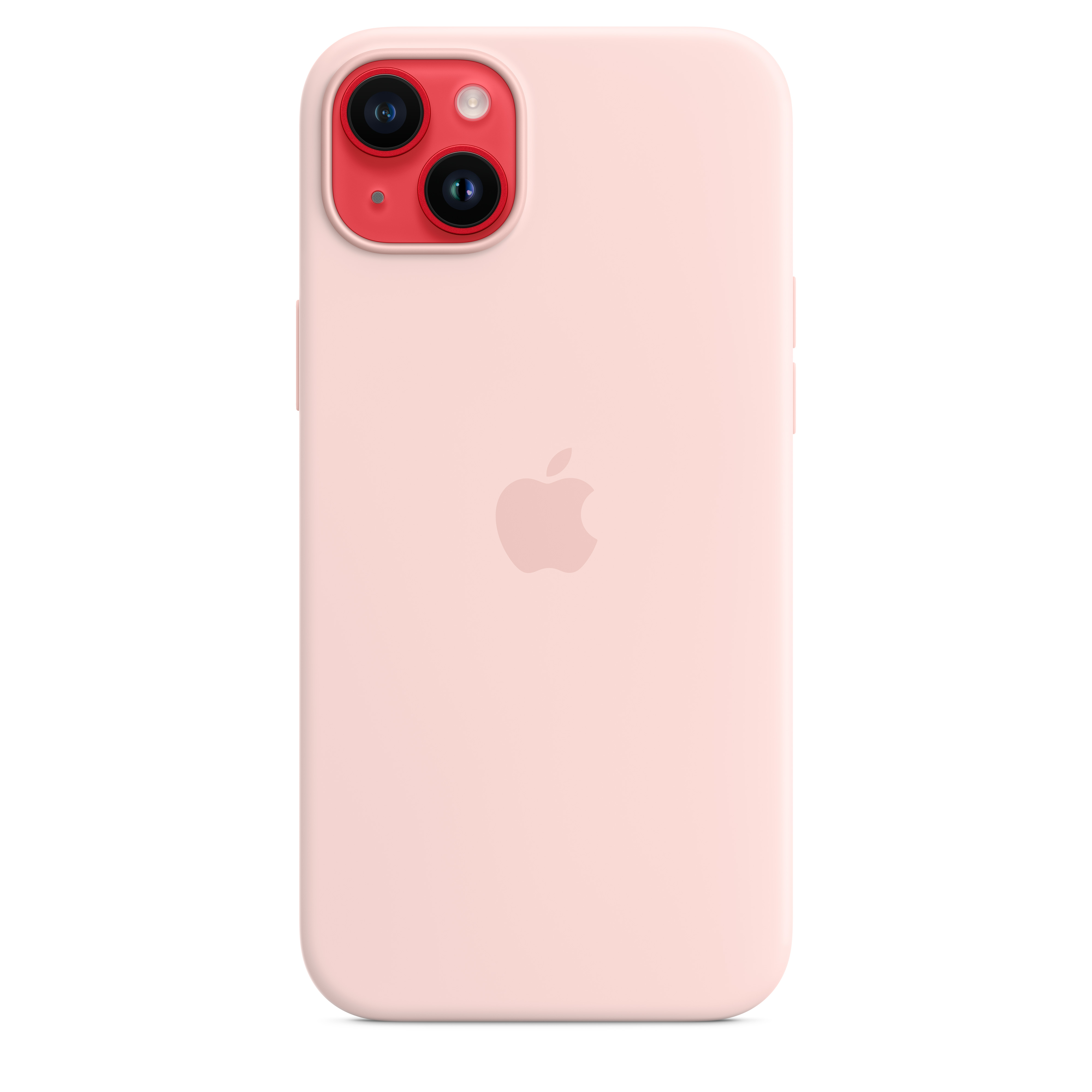 Apple Silikon Case iPhone 14 Plus mit MagSafe (kalkrosa)