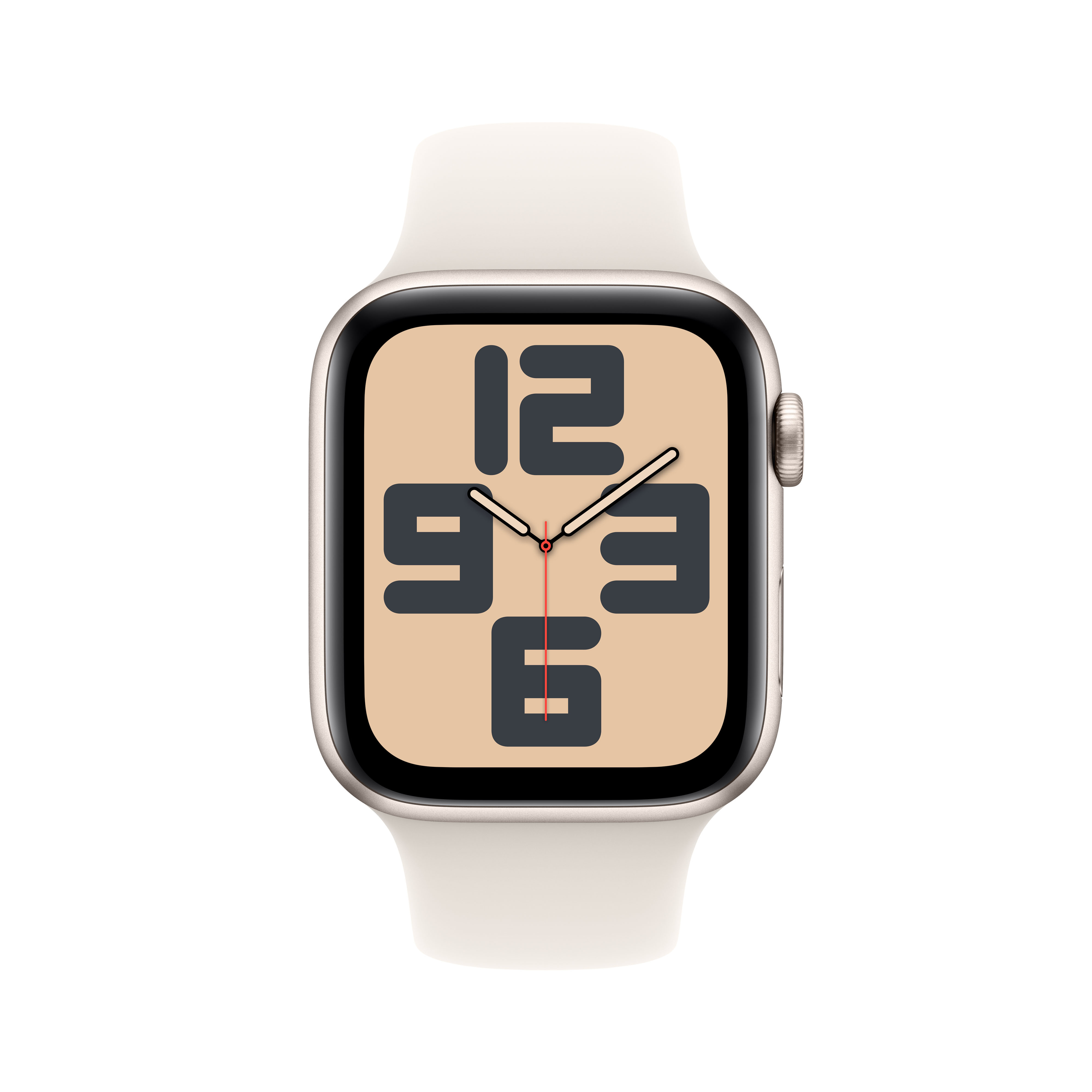 Apple Watch SE GPS 44mm Polarstern (Starlight) Aluminium Gehäuse mit Polarstern (Starlight) Sport Band - M/L