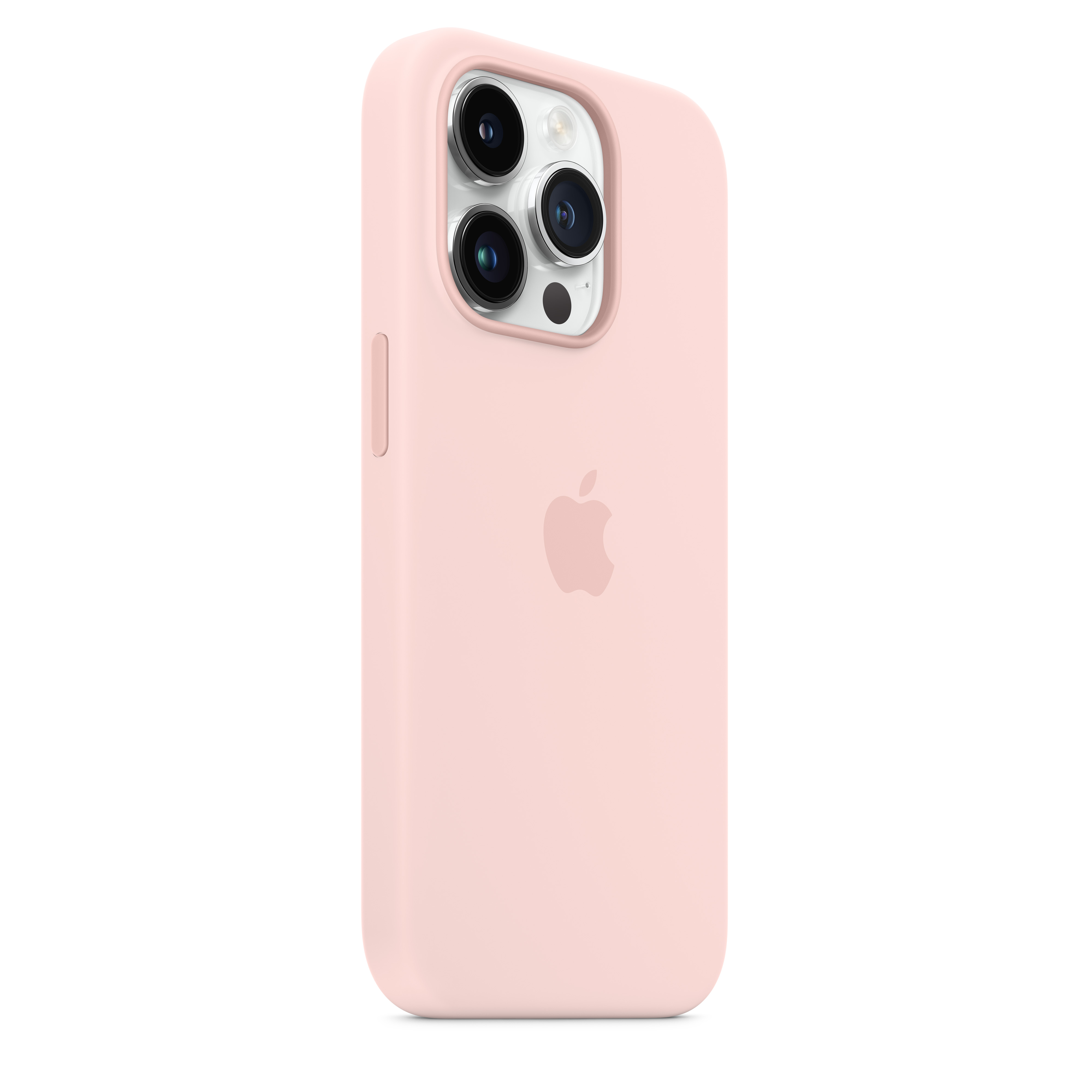 Apple Silikon Case iPhone 14 Pro mit MagSafe (kalkrosa)