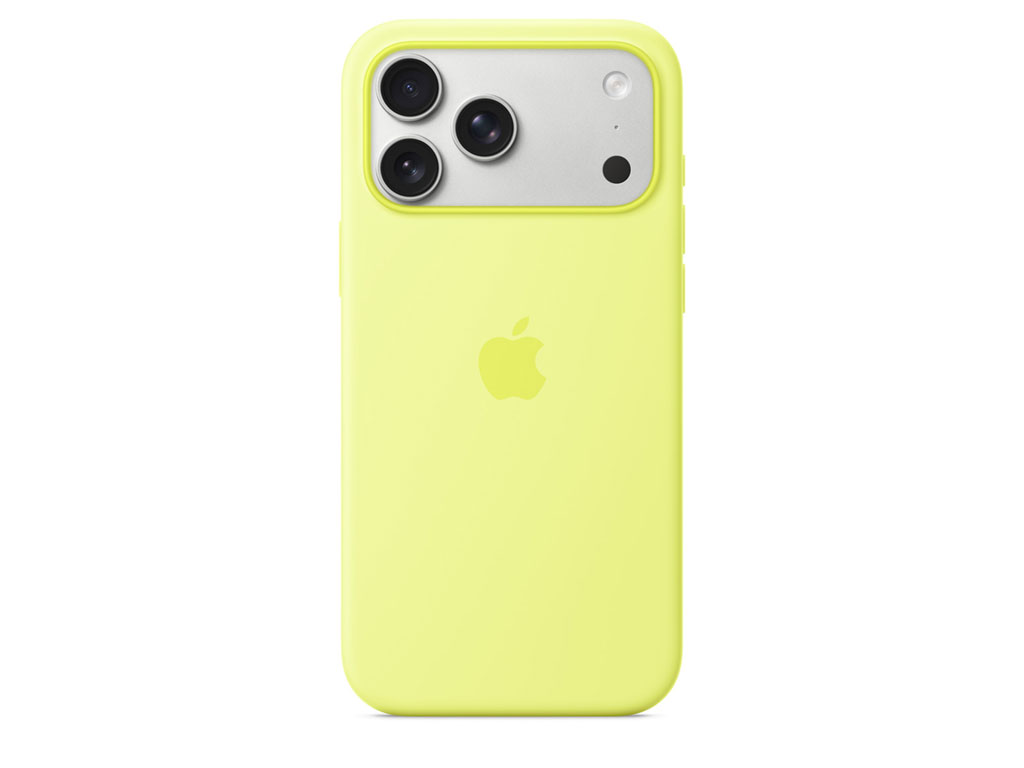 Apple iPhone 17 Pro Max Silikon Case mit MagSafe - Neon Yellow / Neongelb