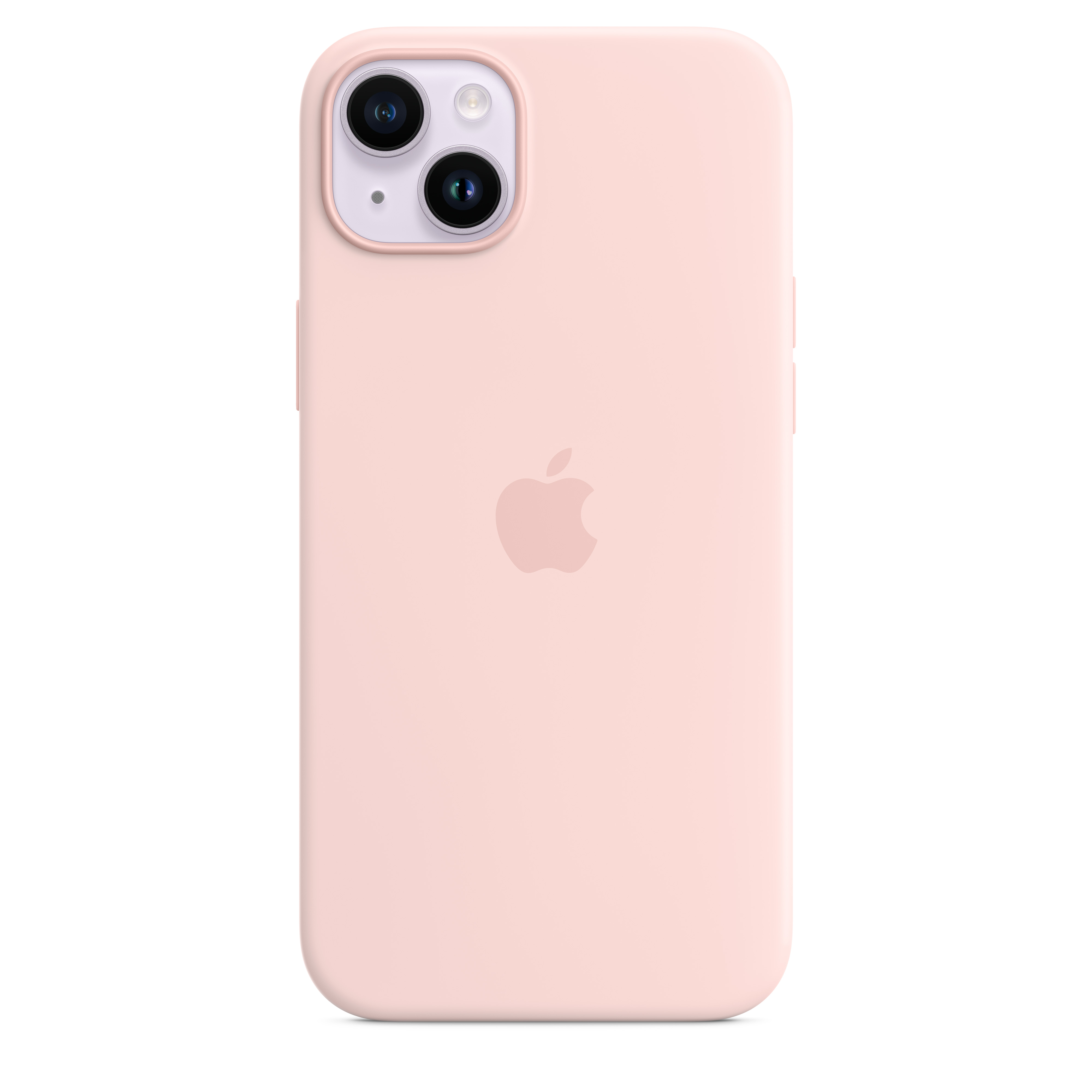 Apple Silikon Case iPhone 14 Plus mit MagSafe (kalkrosa)