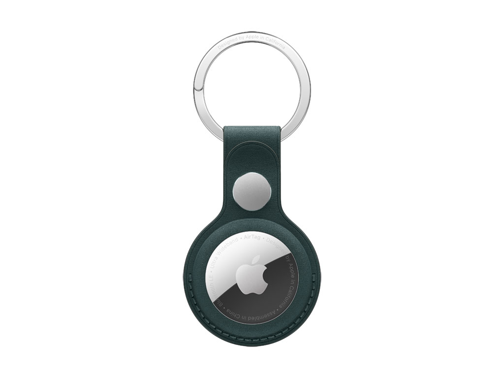 Apple Airtag FineWoven Key Ring - Dark Green