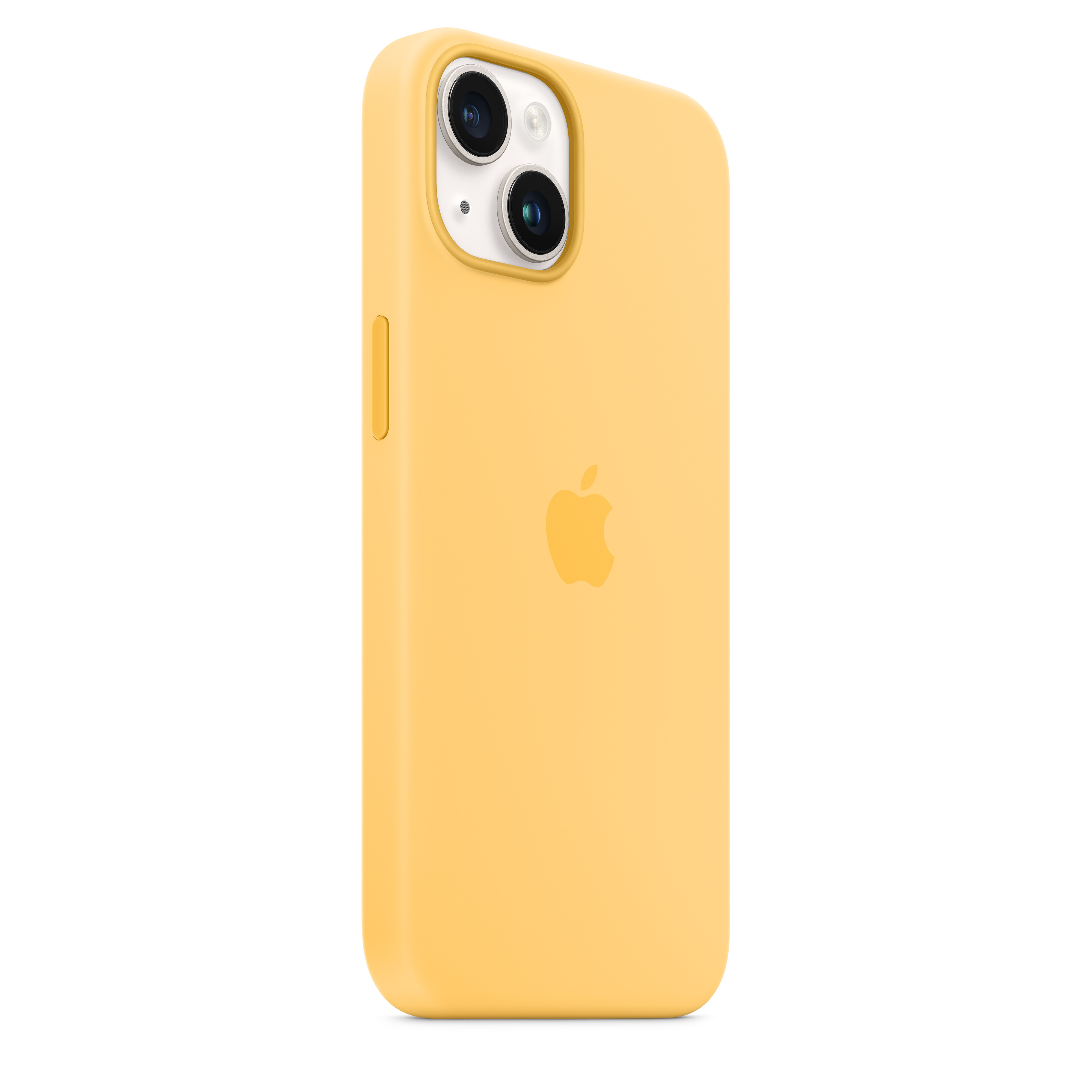 Apple Silikon Case iPhone 14 mit MagSafe (sonnenlicht)