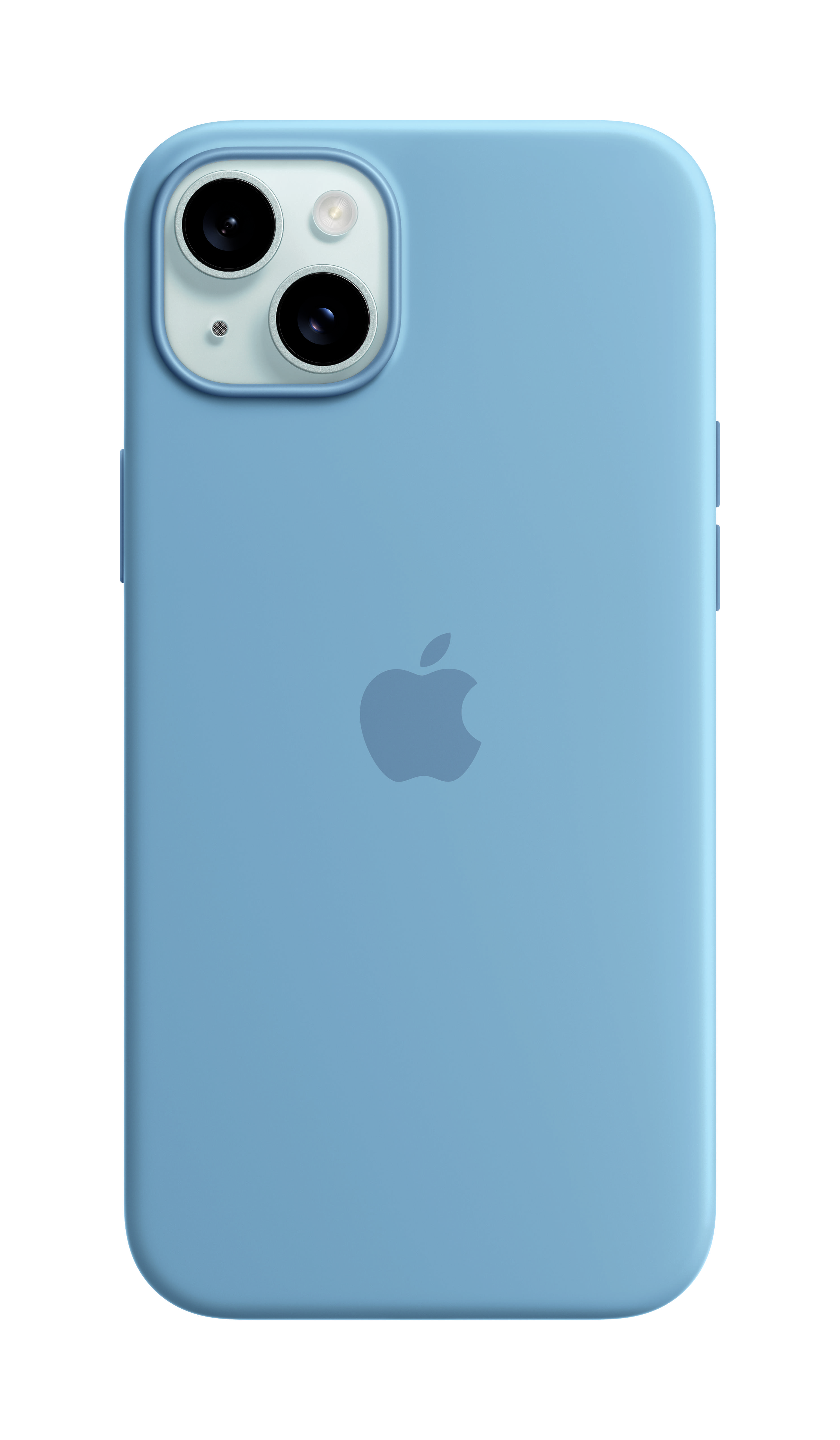 iPhone 15 Plus Silikone Case mit MagSafe - Winter Blue