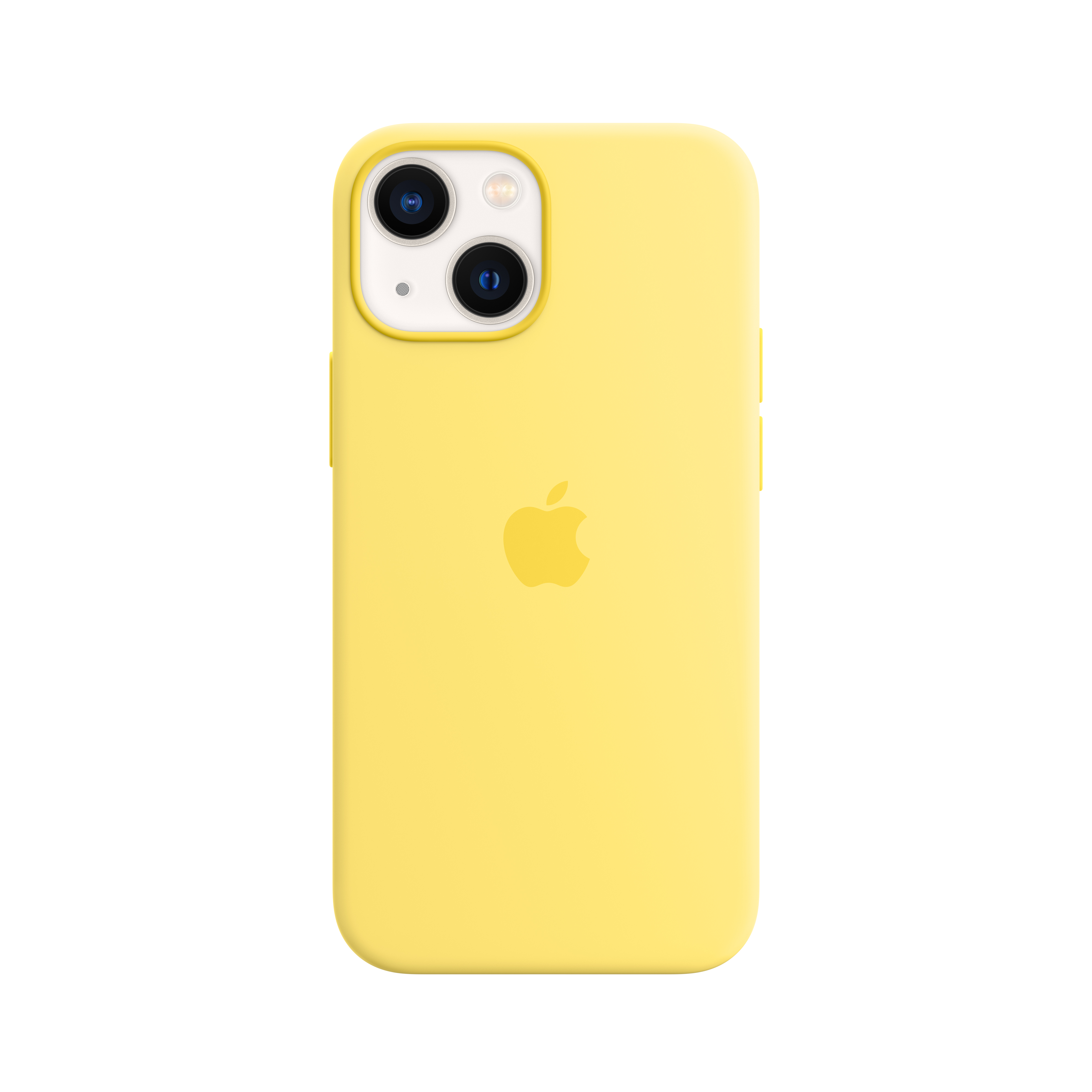 iPhone 13 mini Silikoncase mit MagSafe - Zitronenschale