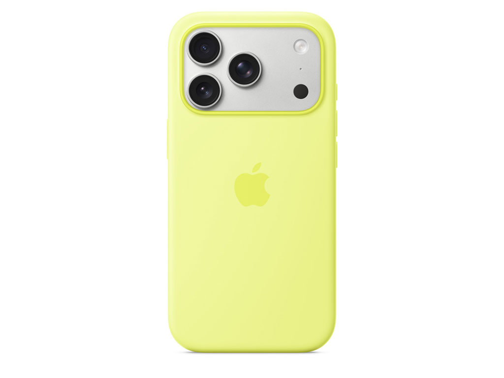 Apple iPhone 17 Pro Silikon Case mit MagSafe - Neon Yellow / Neongelb