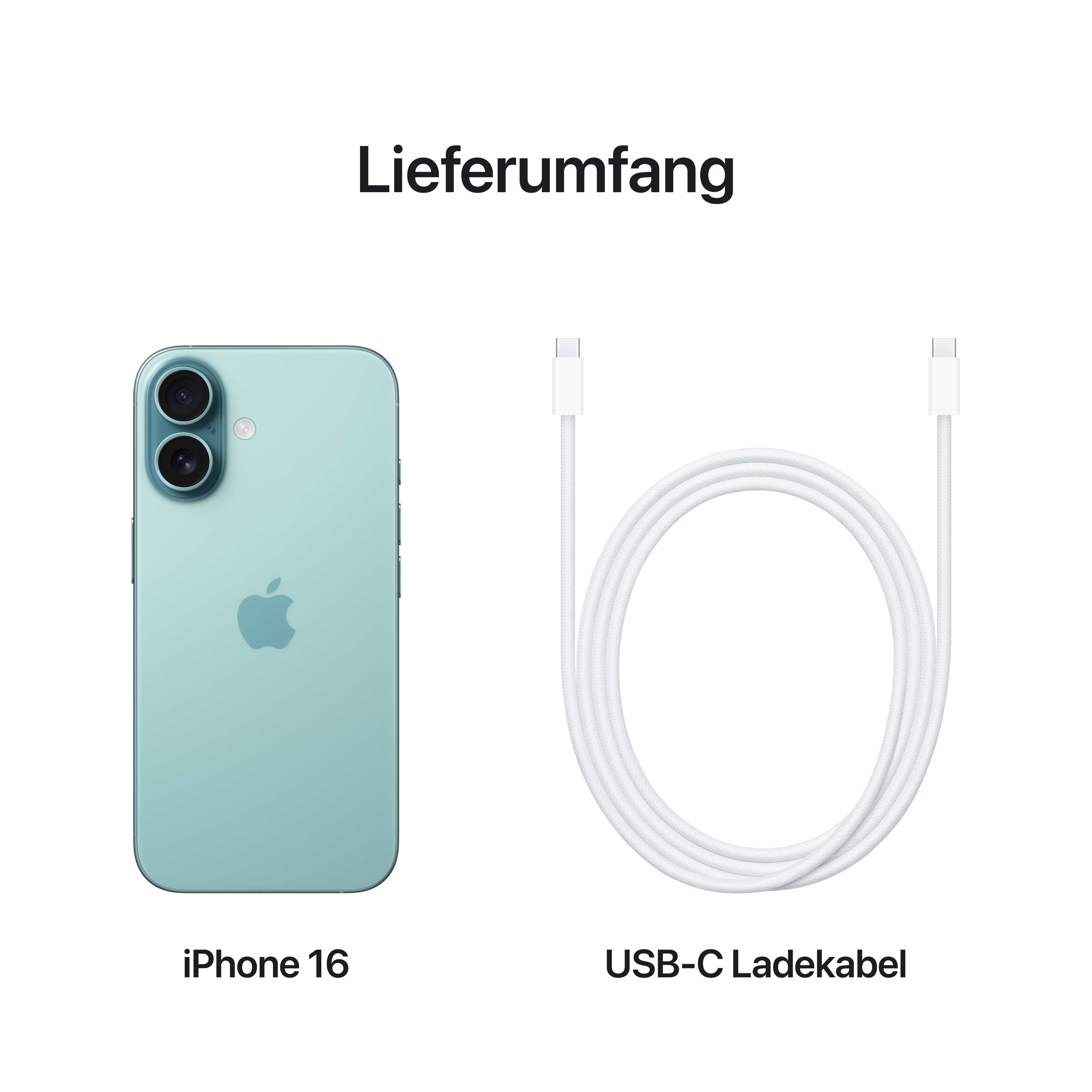 Apple iPhone 16 128GB Blaugrün (Teal)