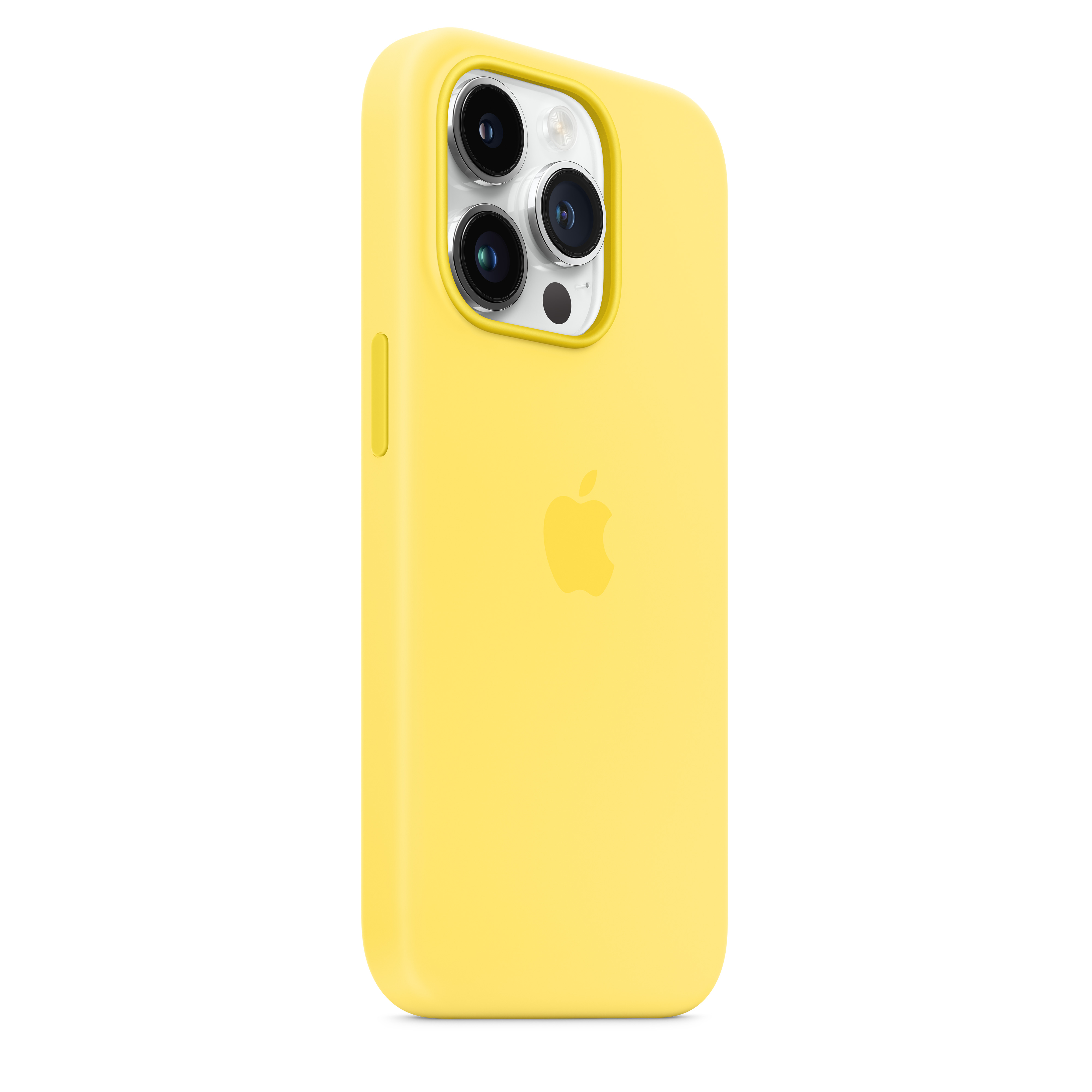 Apple Silikon Case iPhone 14 Pro mit MagSafe (kanariengelb)