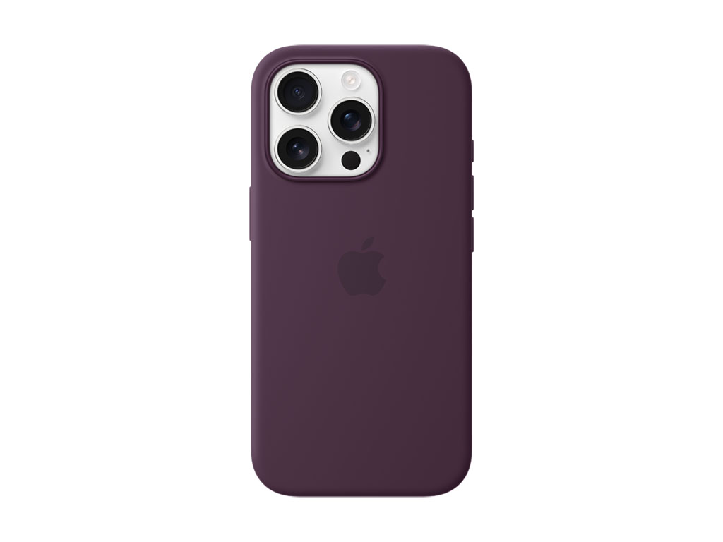 Apple iPhone 16 Pro Silicone Case with MagSafe - Plum