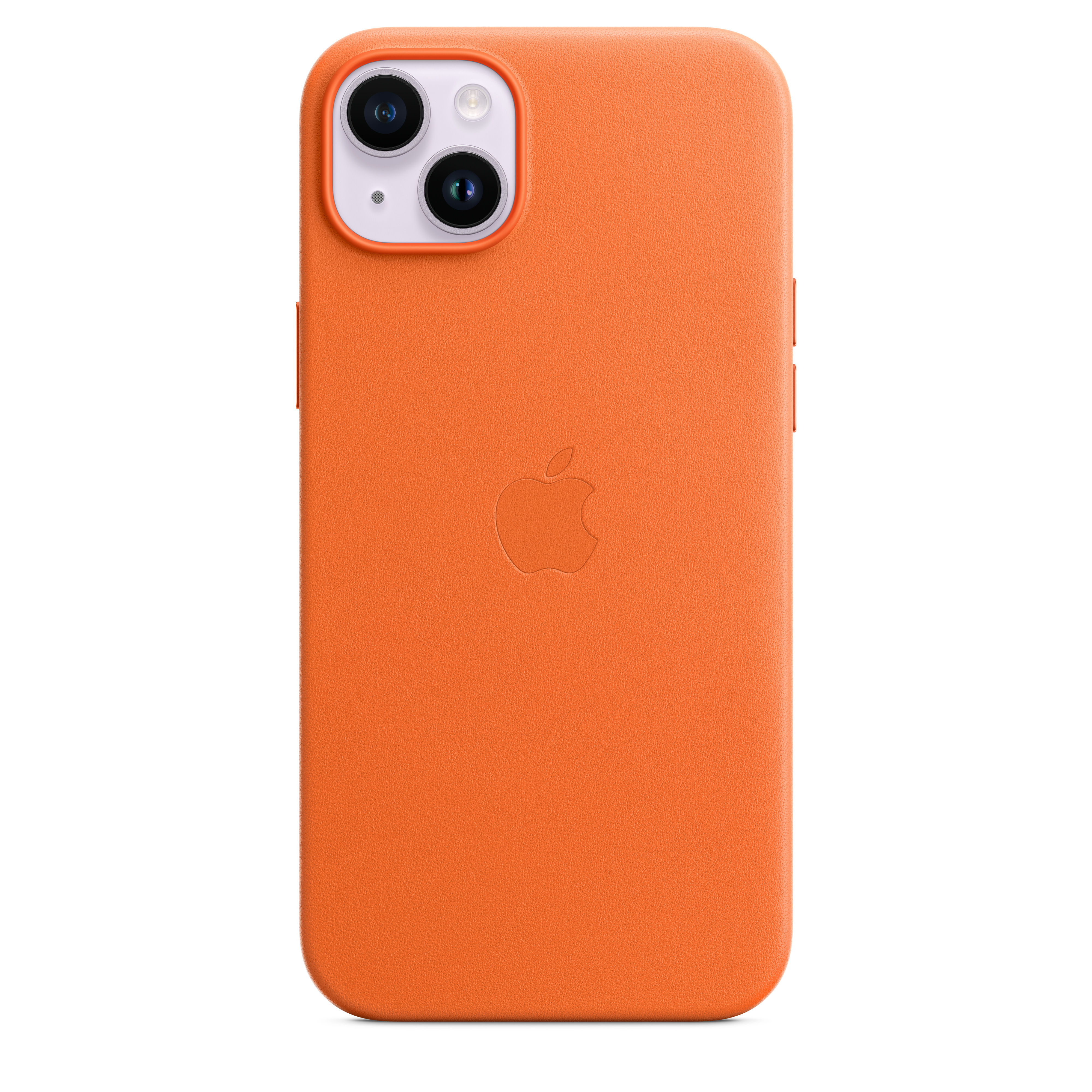 Apple Leder Case iPhone 14 Plus mit MagSafe (orange)