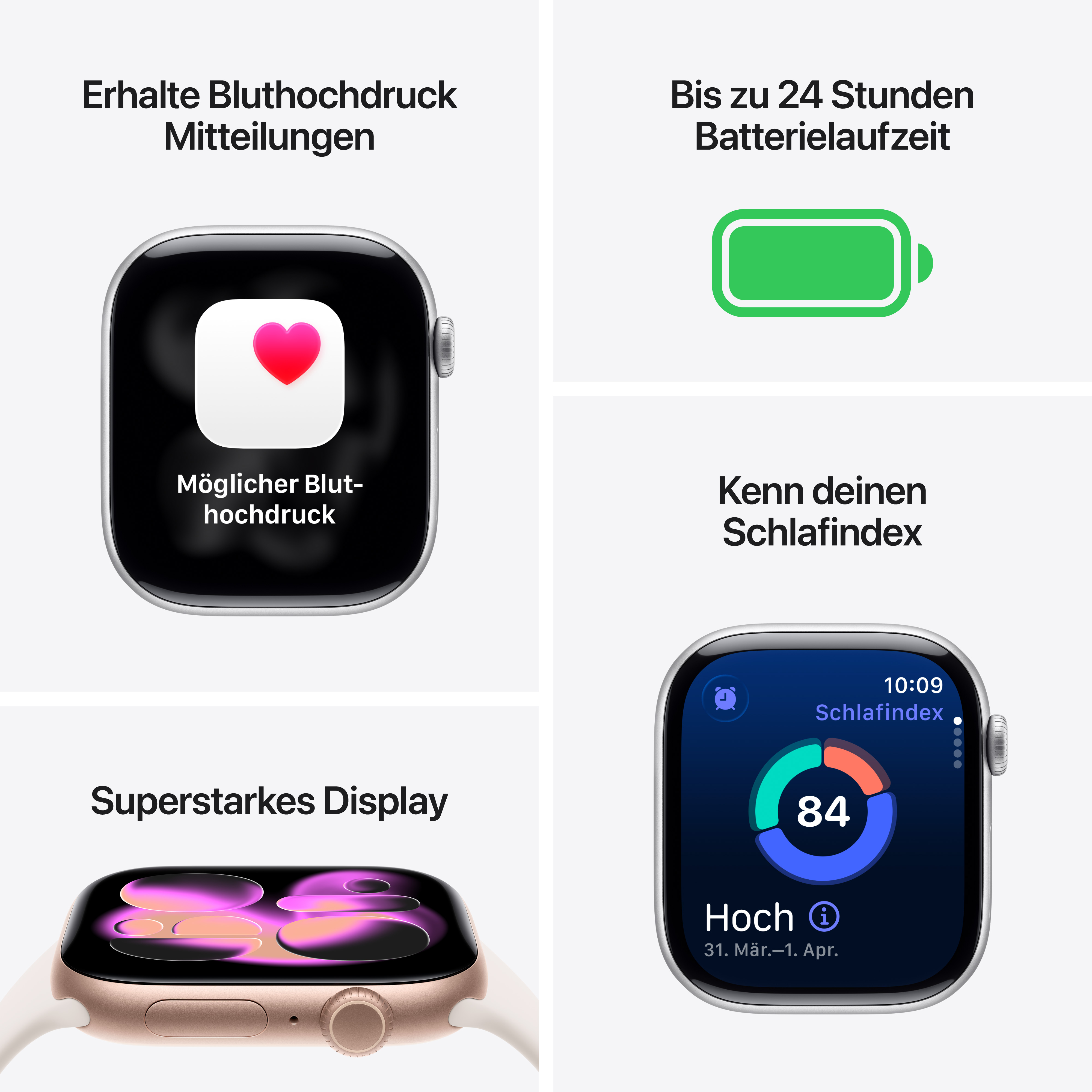Apple Watch Series 11 GPS 46mm Space Grau (Space Grey) Aluminium Gehäuse mit Schwarz (Black) Sport Band - S/M