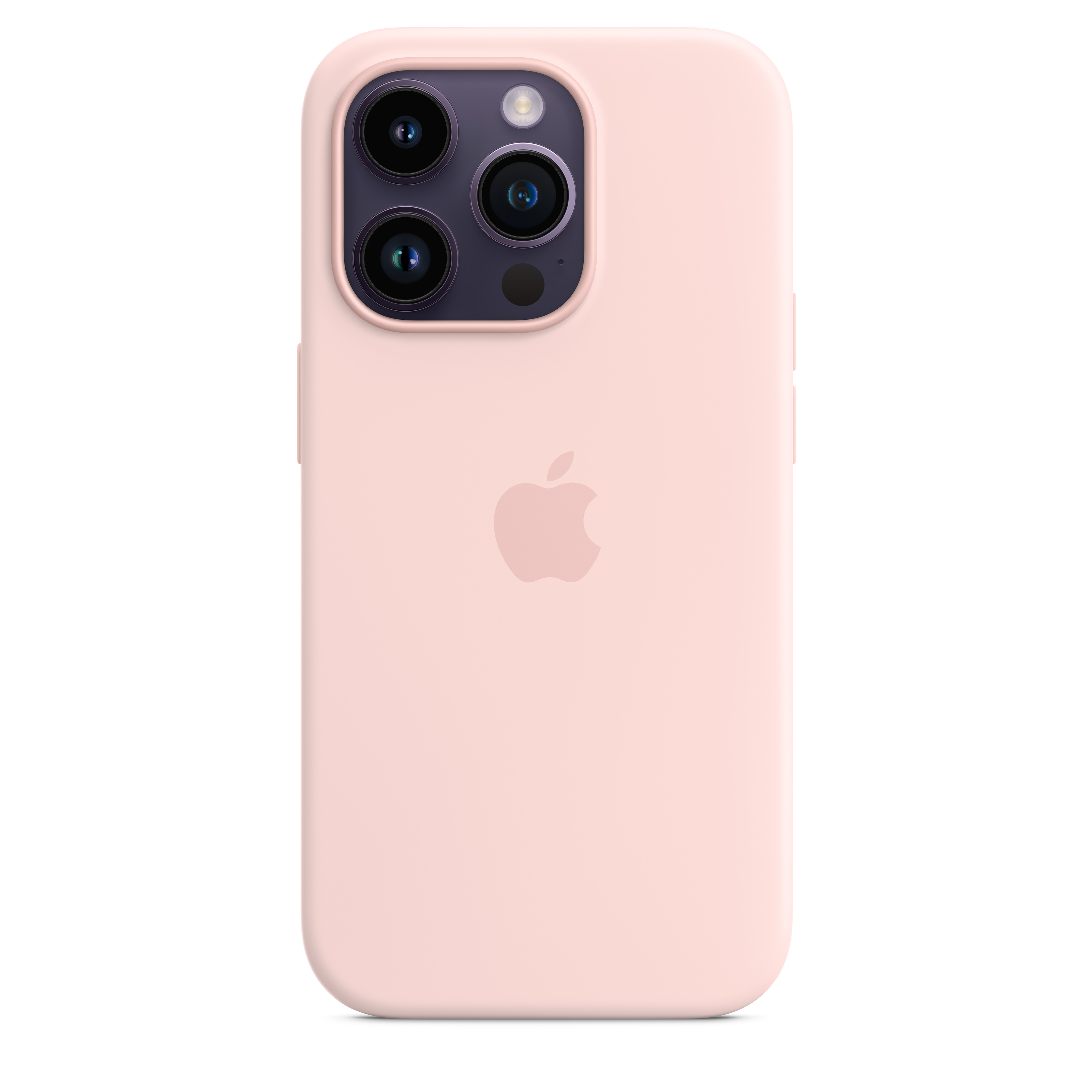 Apple Silikon Case iPhone 14 Pro mit MagSafe (kalkrosa)