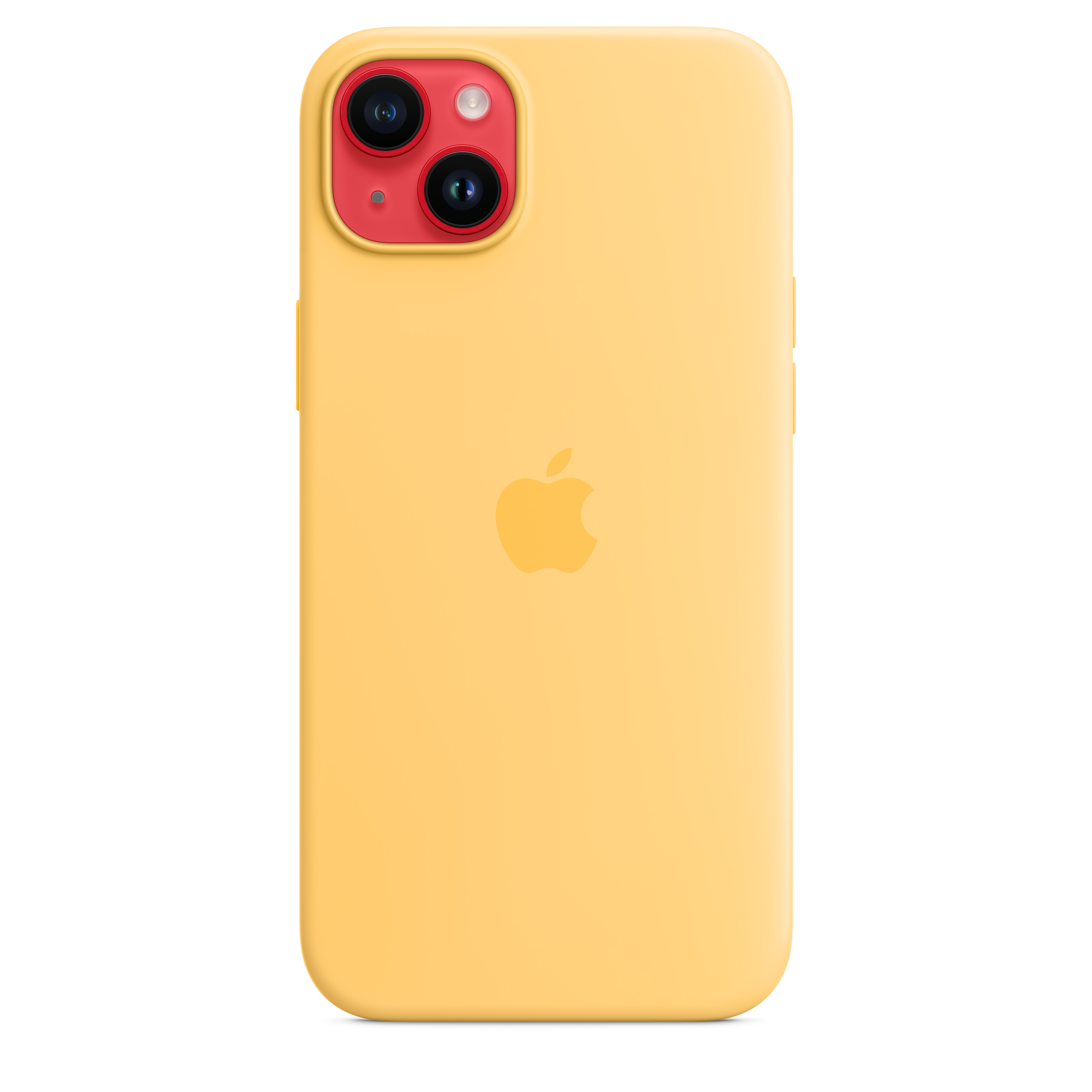 Apple Silikon Case iPhone 14 Plus mit MagSafe (sonnenlicht)