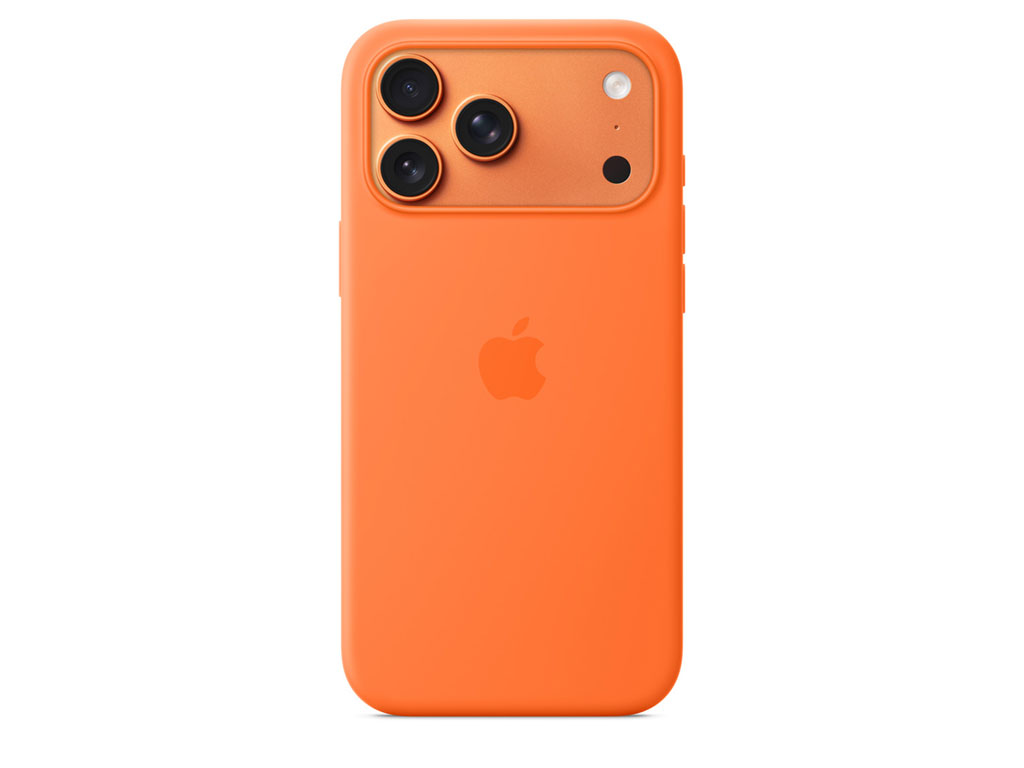 Apple iPhone 17 Pro Max Silikon Case mit MagSafe - Orange