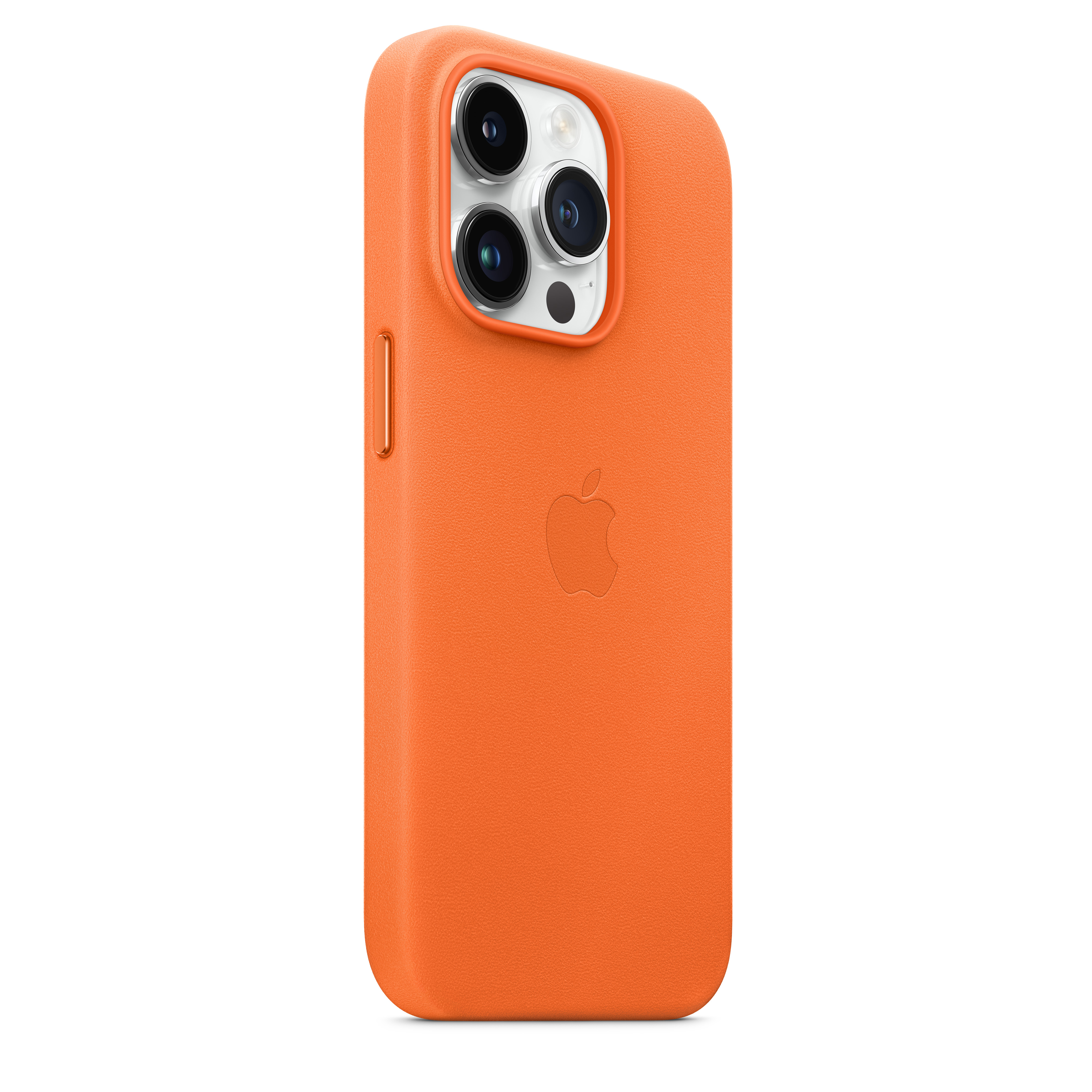 Apple Leder Case iPhone 14 Pro mit MagSafe (orange)
