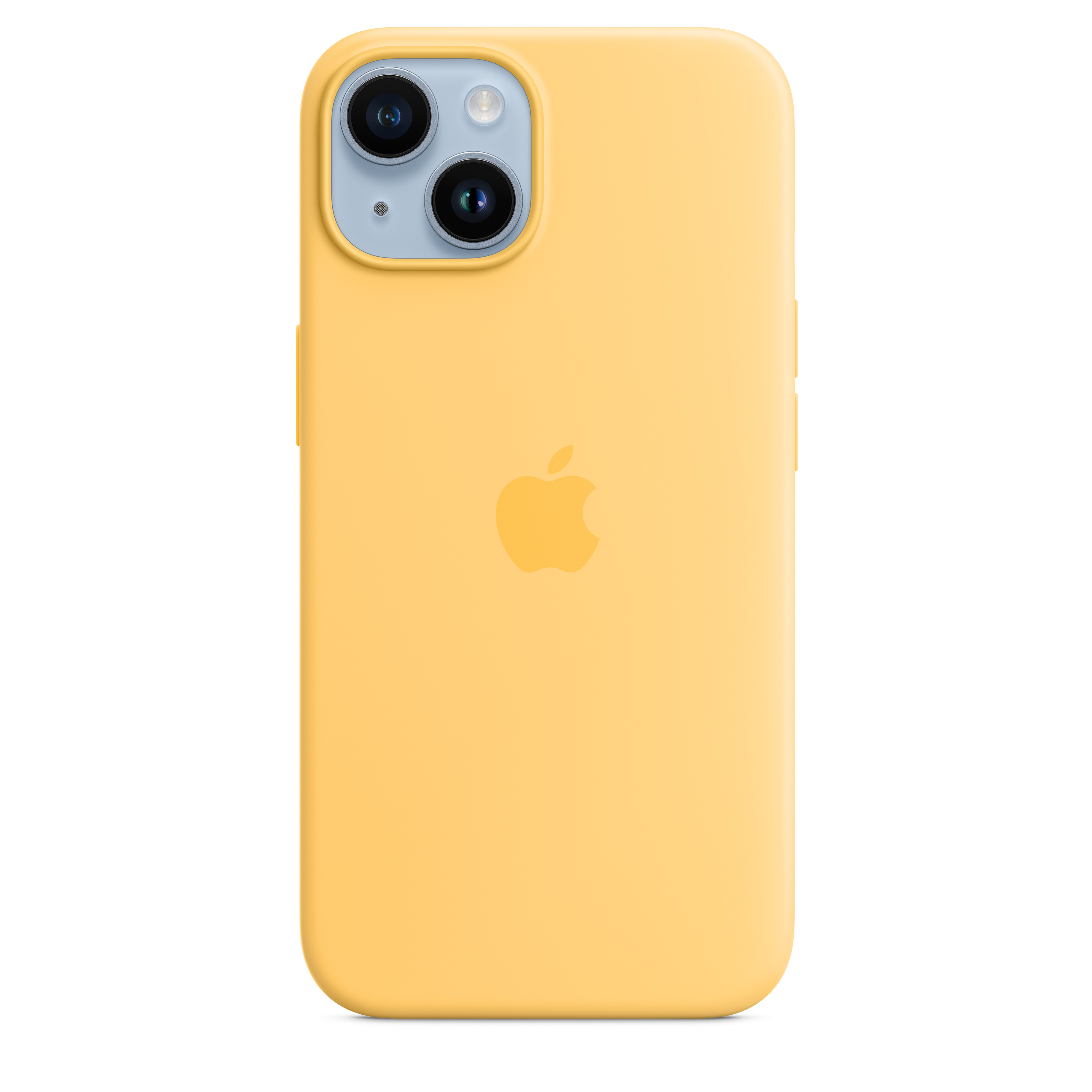 Apple Silikon Case iPhone 14 mit MagSafe (sonnenlicht)