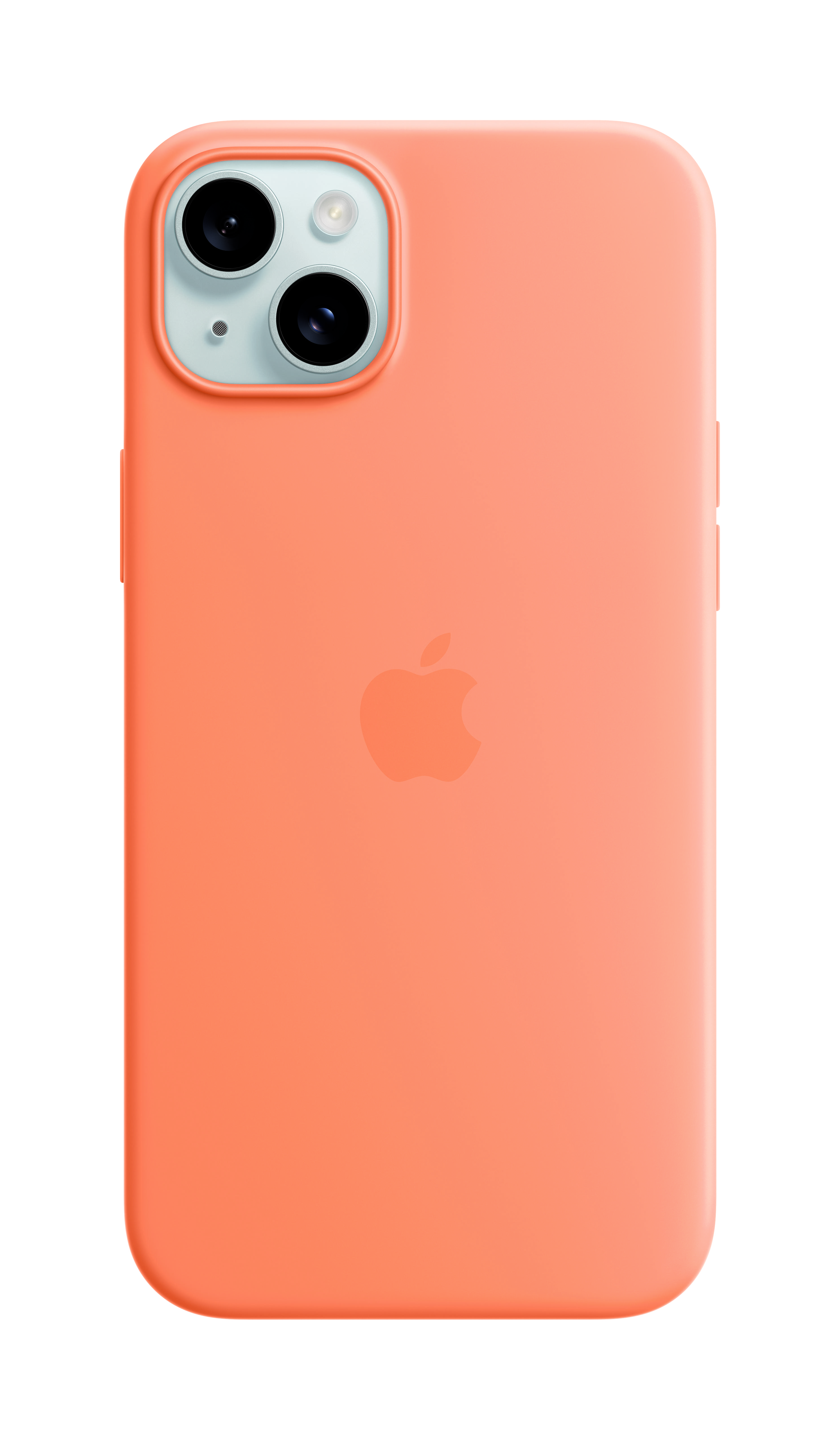 iPhone 15 Plus Silikone Case mit MagSafe - Orange Sorbet