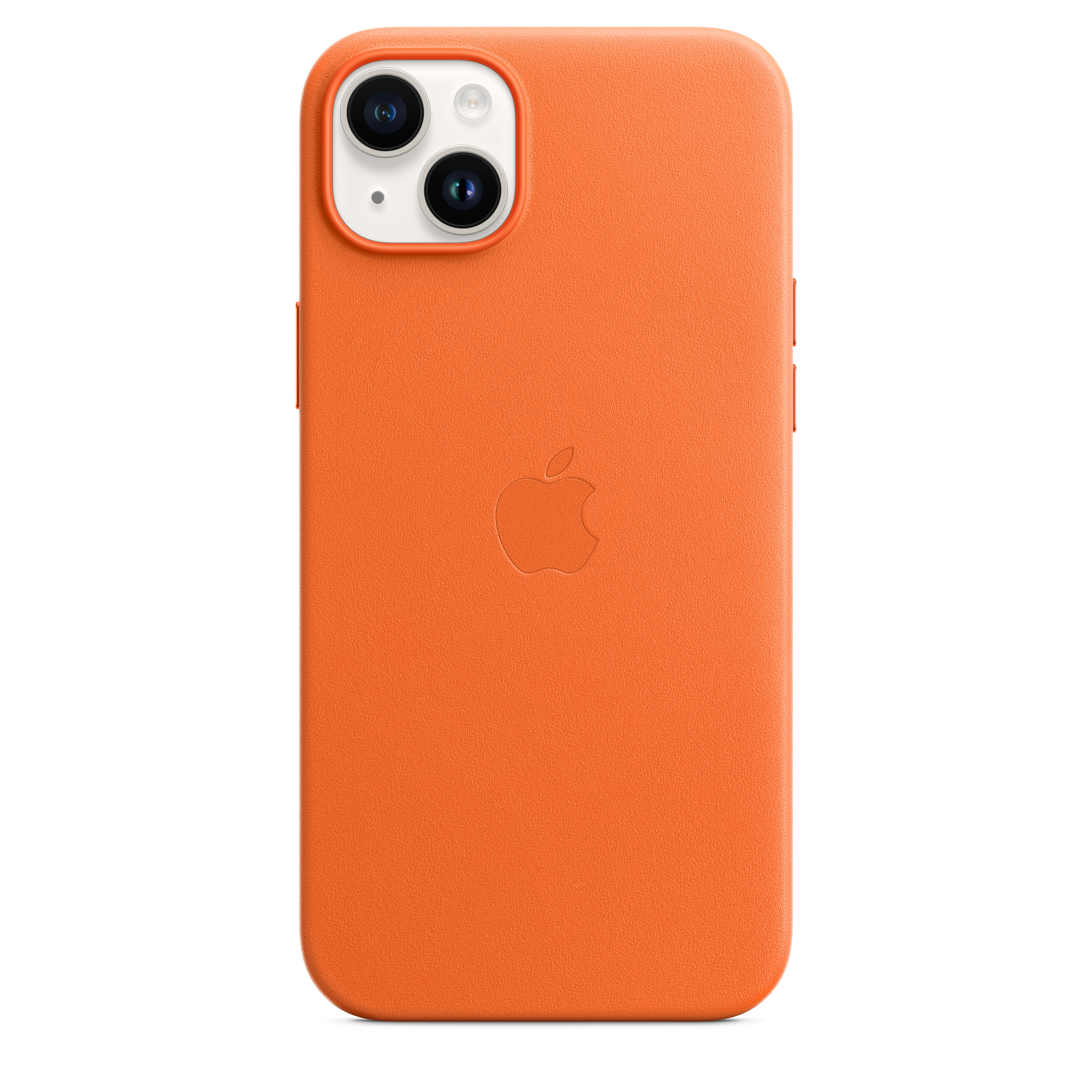 Apple Leder Case iPhone 14 Plus mit MagSafe (orange)