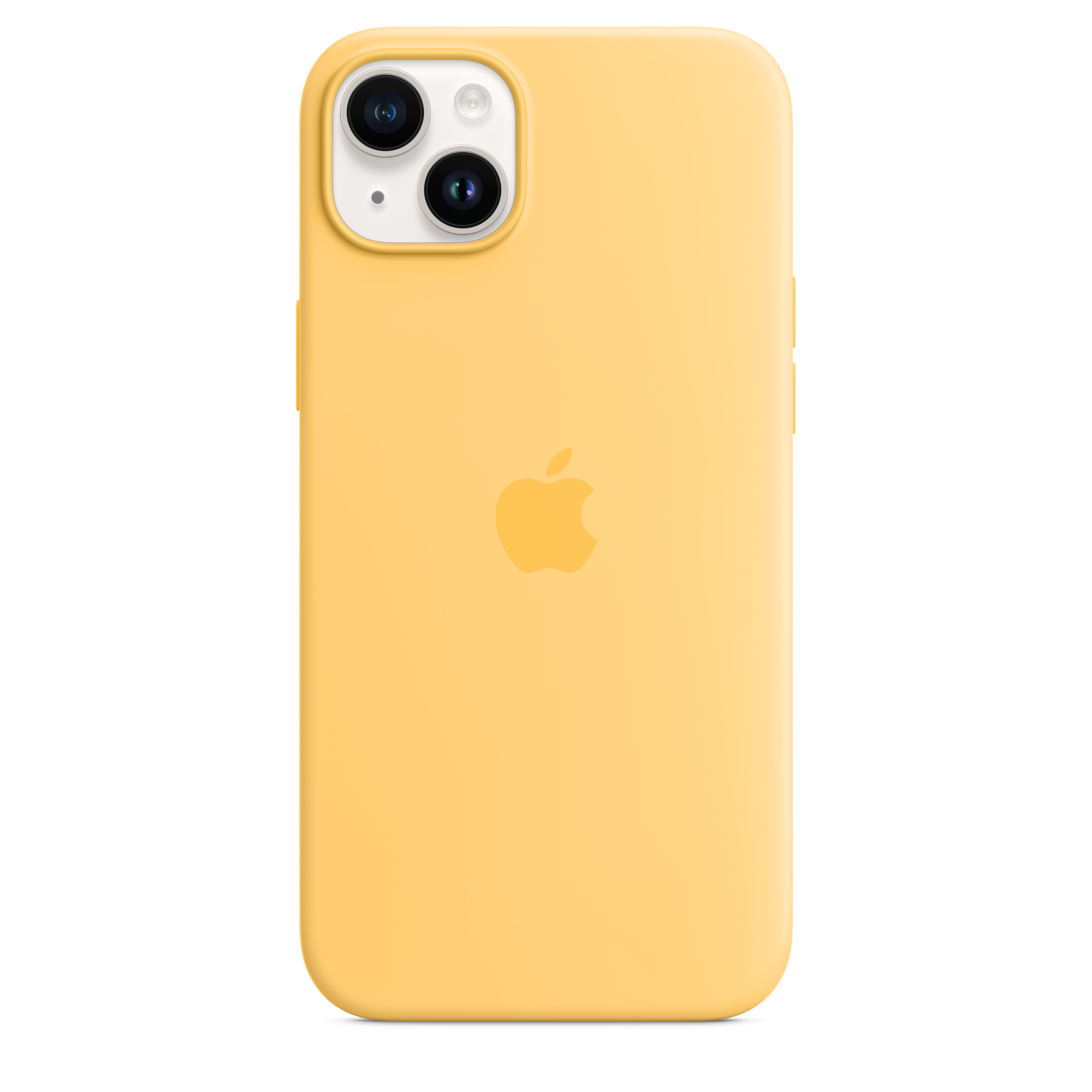 Apple Silikon Case iPhone 14 Plus mit MagSafe (sonnenlicht)