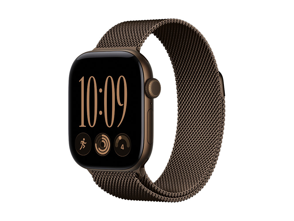 Apple Watch Series 12 GPS 42mm Aluminiumgehäuse Dunkelbronze, Milanaise Armband Dunkelbronze