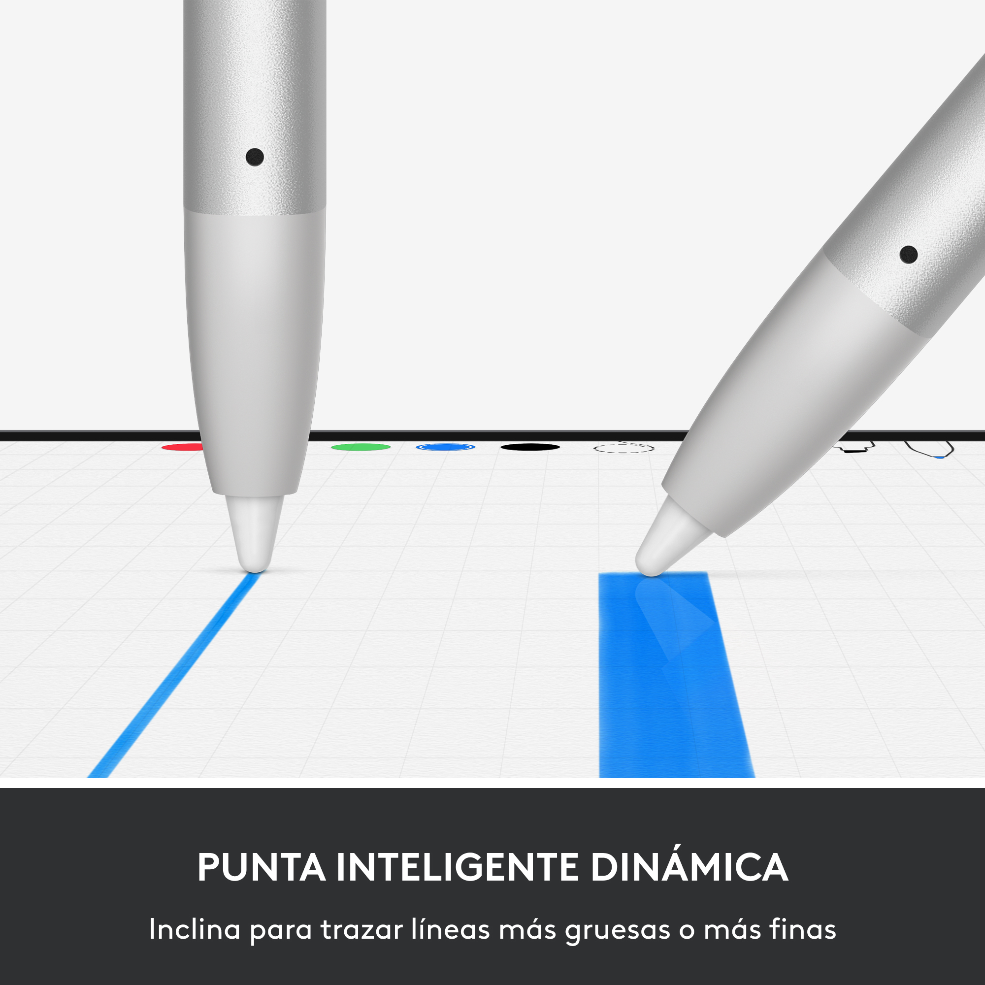 Logitech Crayon/ Digitaler Stift/ kabellos/ Silber/ USB-C