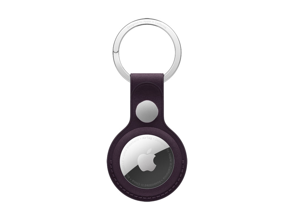 Apple Airtag FineWoven Key Ring - Blackberry