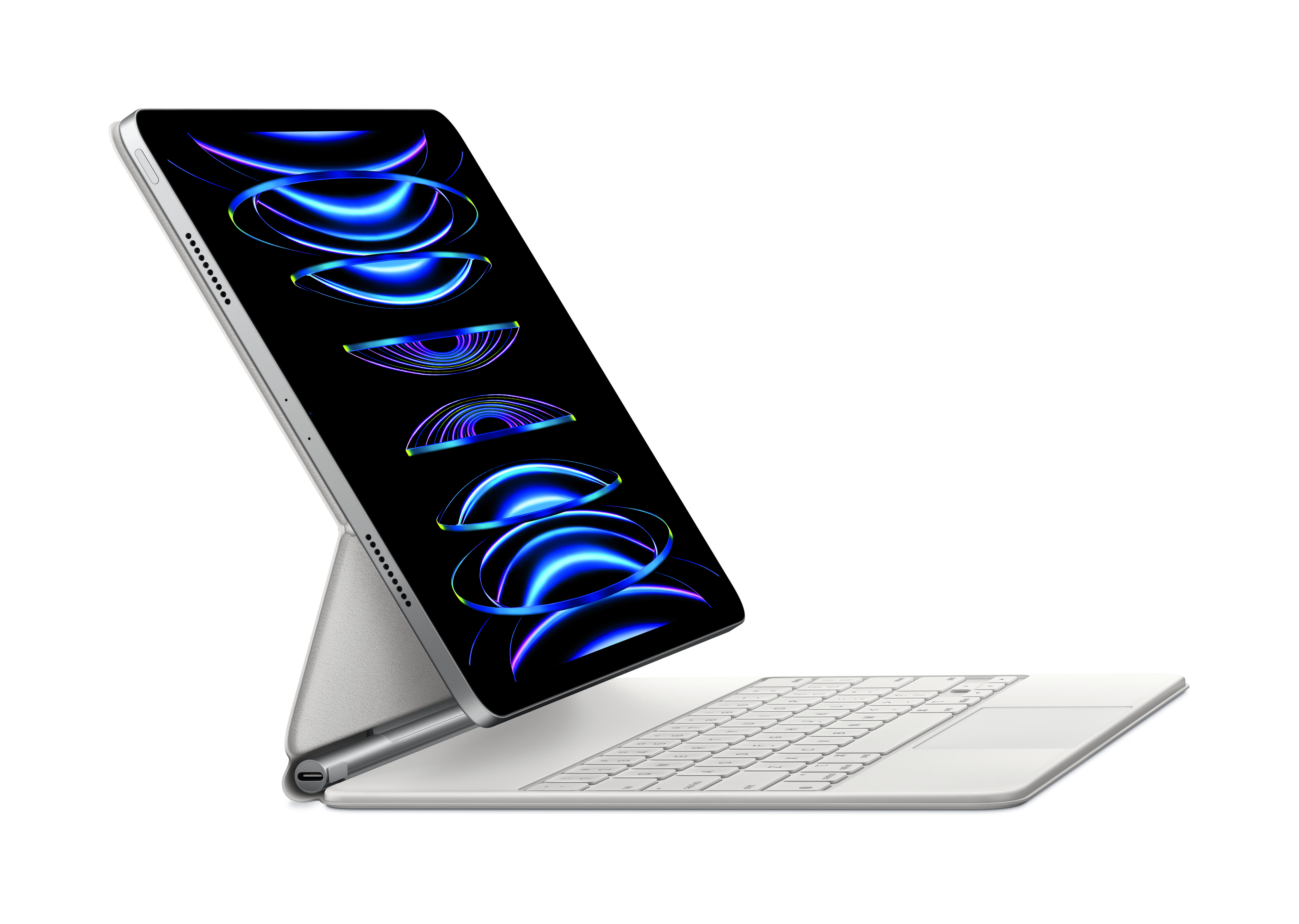 Apple Magic Keyboard iPad Pro 12,9" weiß, 3 - 6 Gen., iPad Air 13" (M2) (International English)