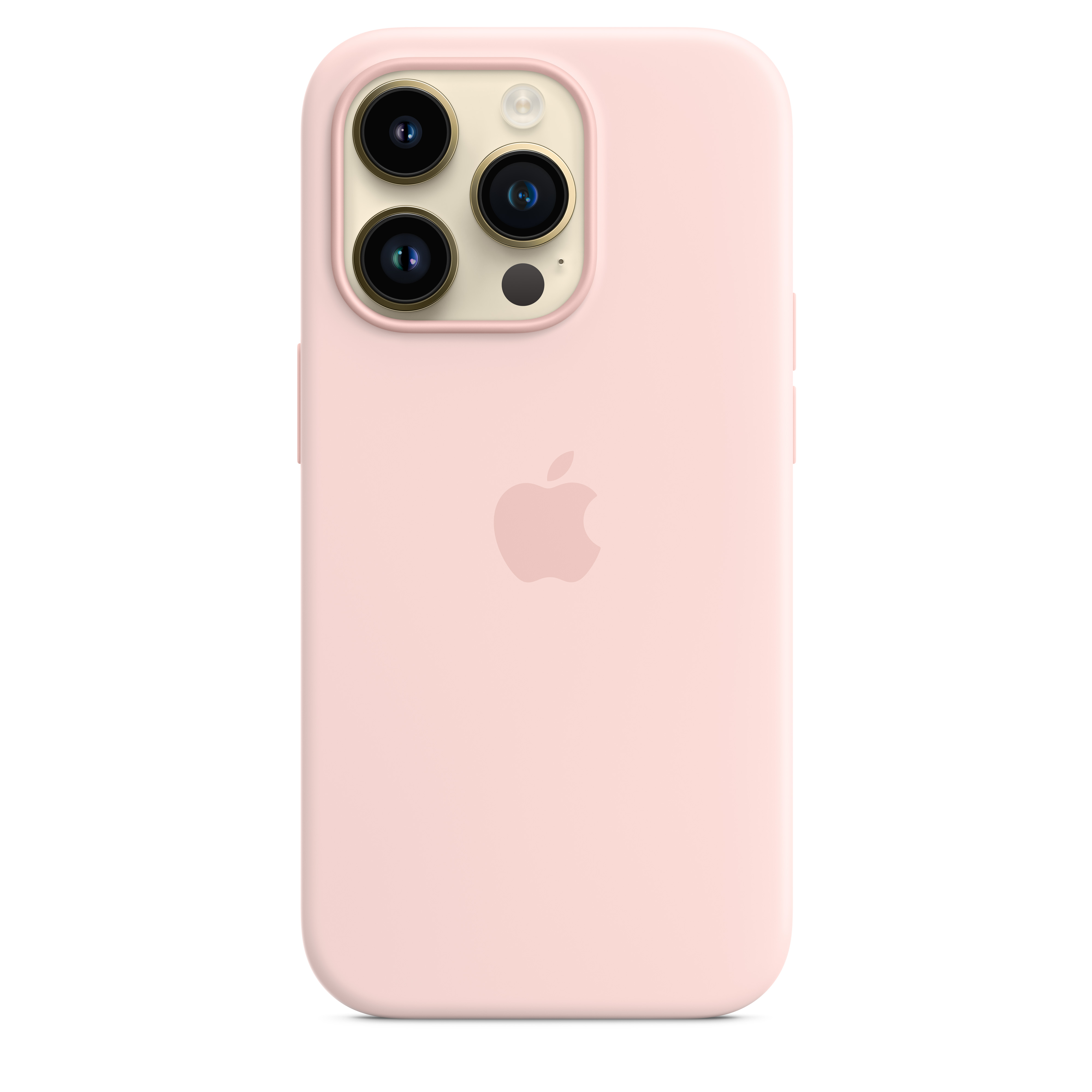 Apple Silikon Case iPhone 14 Pro mit MagSafe (kalkrosa)