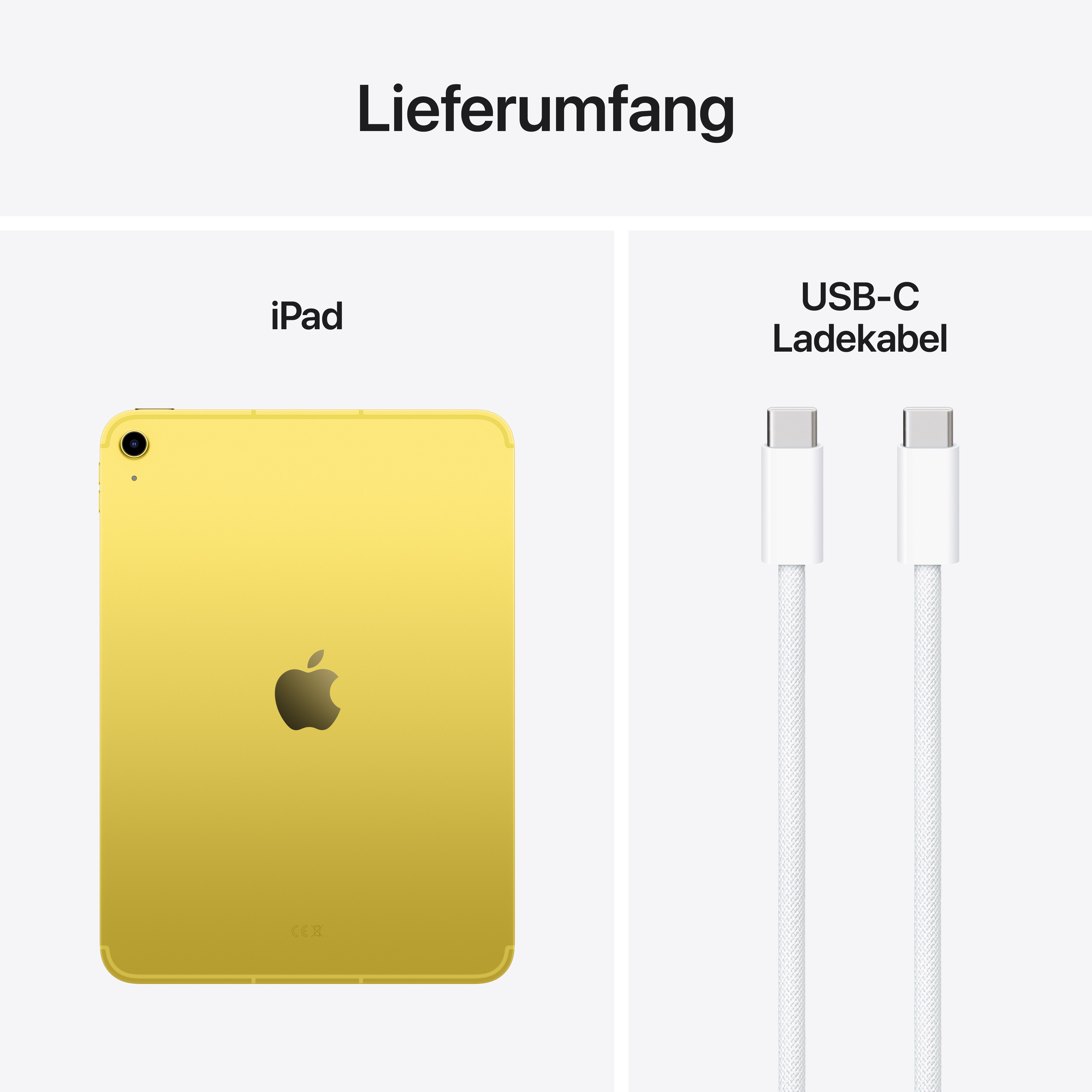 Apple iPad 11" Wi-Fi + Cellular 128GB - Gelb / Yellow (11. Gen)