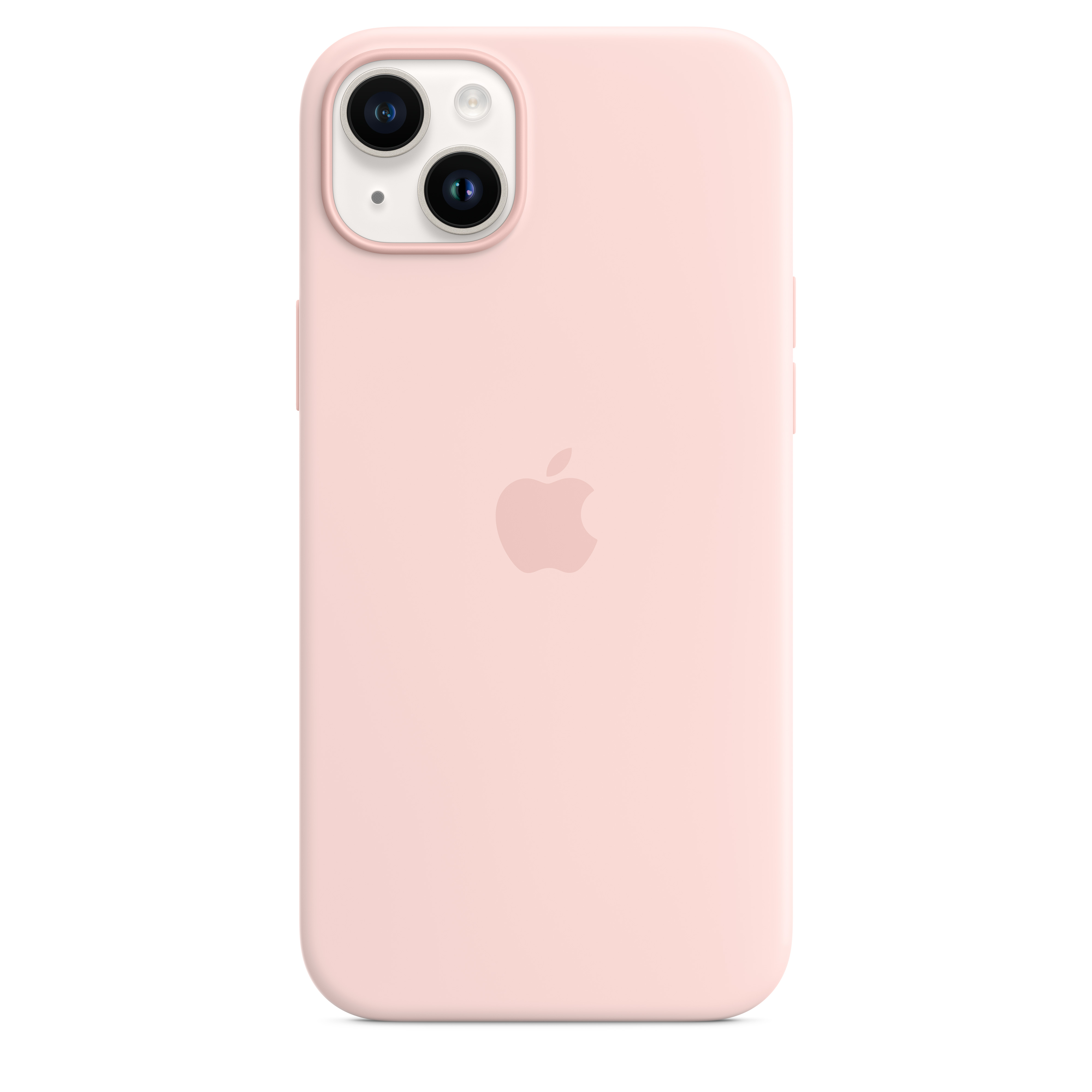 Apple Silikon Case iPhone 14 Plus mit MagSafe (kalkrosa)