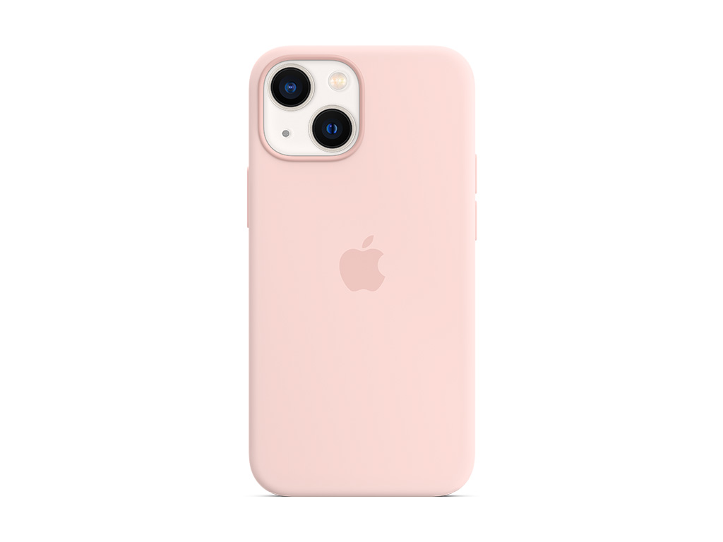 iPhone 13 mini Silikoncase mit MagSafe - Kalkrosa