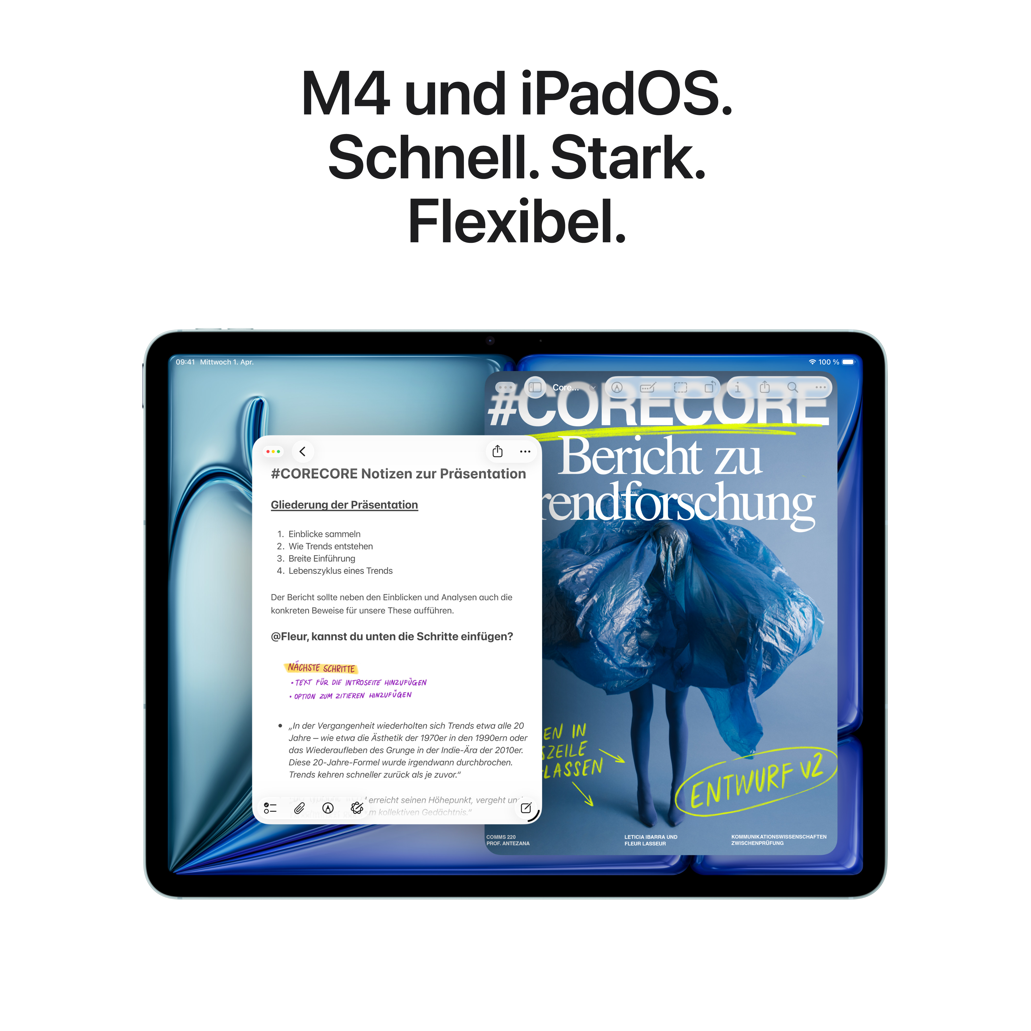 Apple iPad Air 11" Wi-Fi + Cellular 256GB - Polarstern / Starlight (M4)
