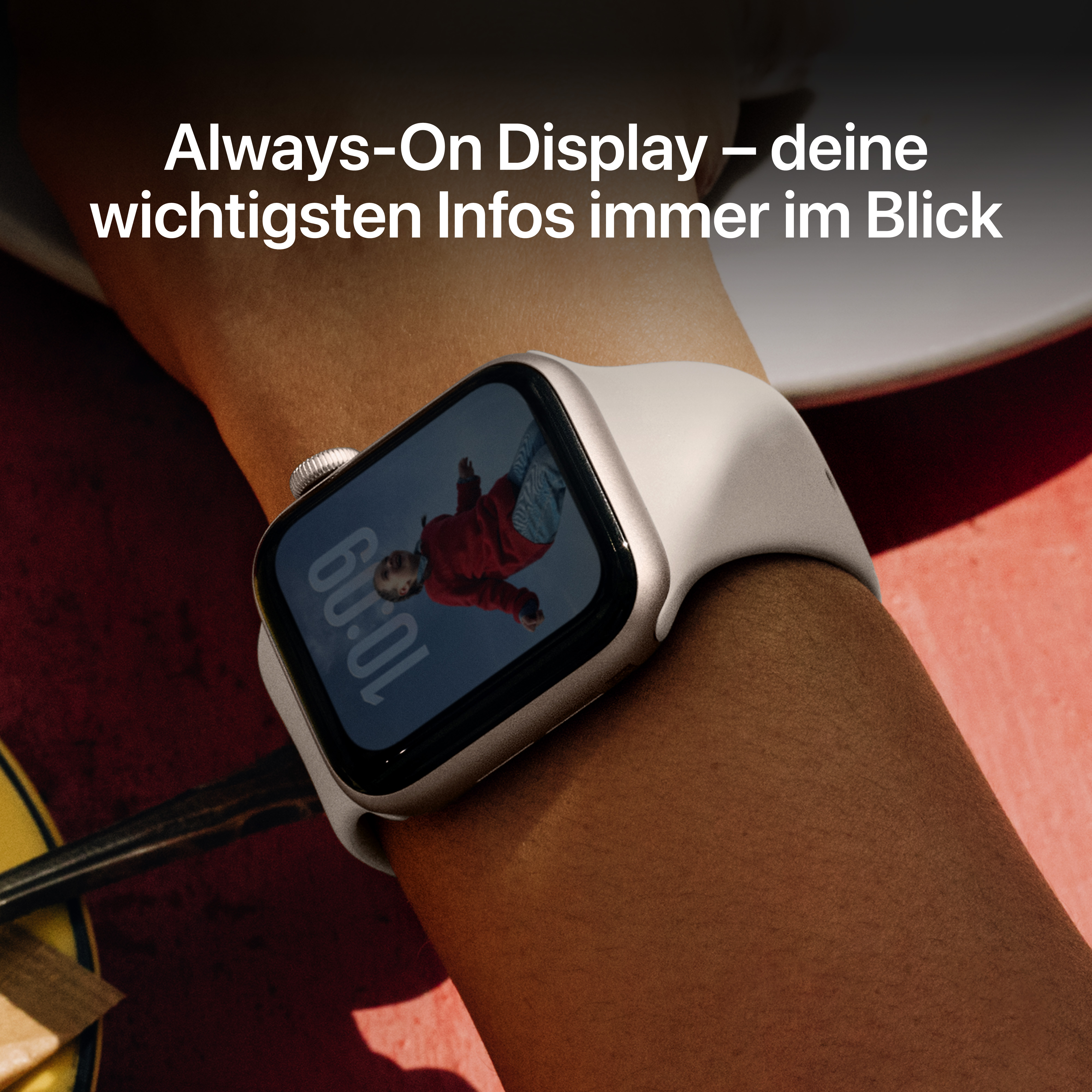 Apple Watch SE 3 GPS 44mm Mitternacht (Midnight) Aluminium Gehäuse mit Mitternacht (Midnight) Sport Band - M/L