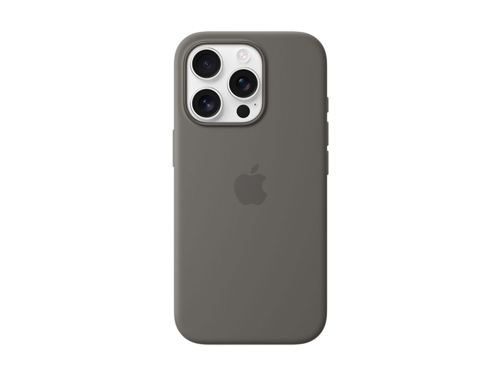 Apple iPhone 16 Pro Silicone Case with MagSafe - Stone Gray