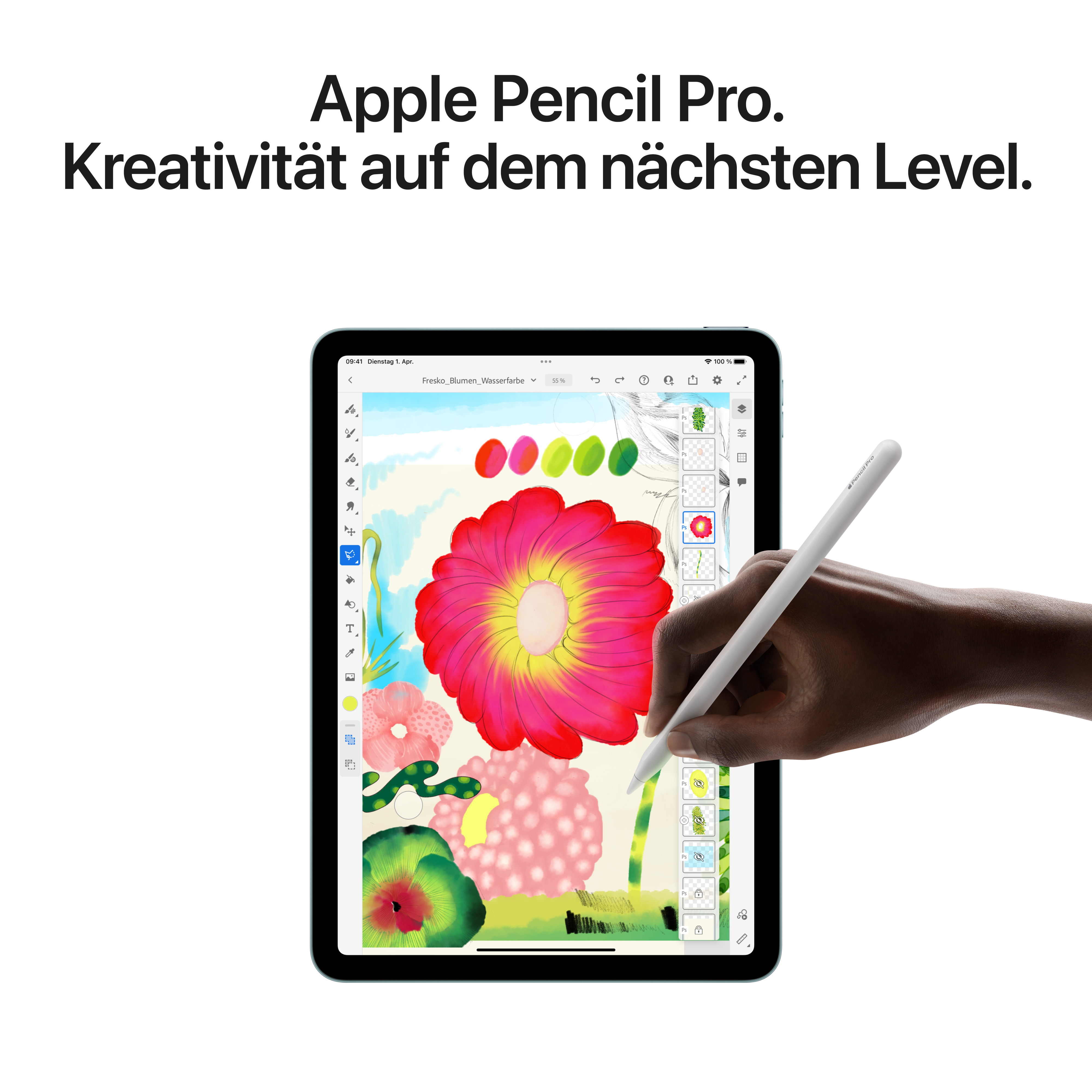 Apple iPad 13" Air Wi-Fi + Cellular 512GB - Polarstern / Starlight (M3)