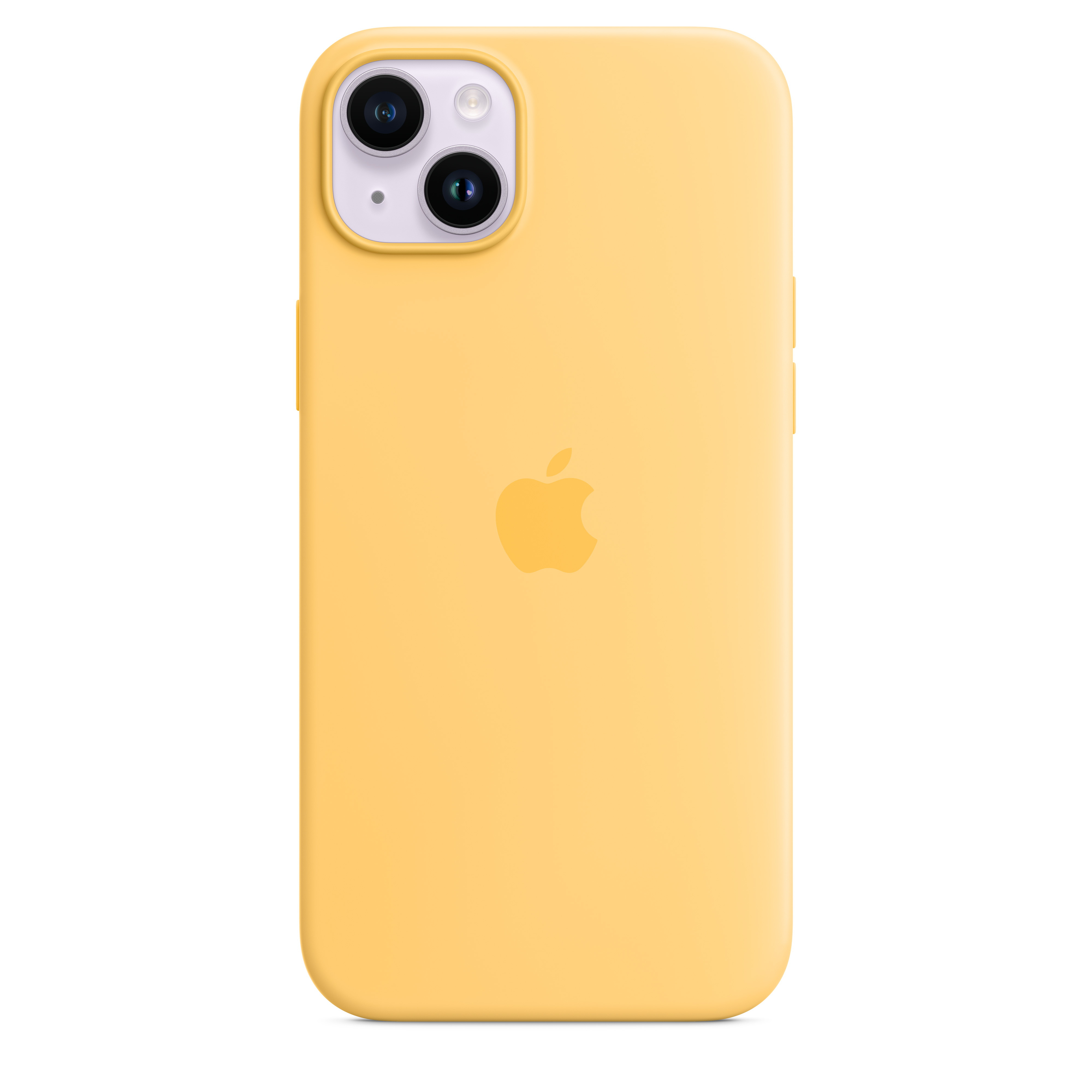 Apple Silikon Case iPhone 14 Plus mit MagSafe (sonnenlicht)