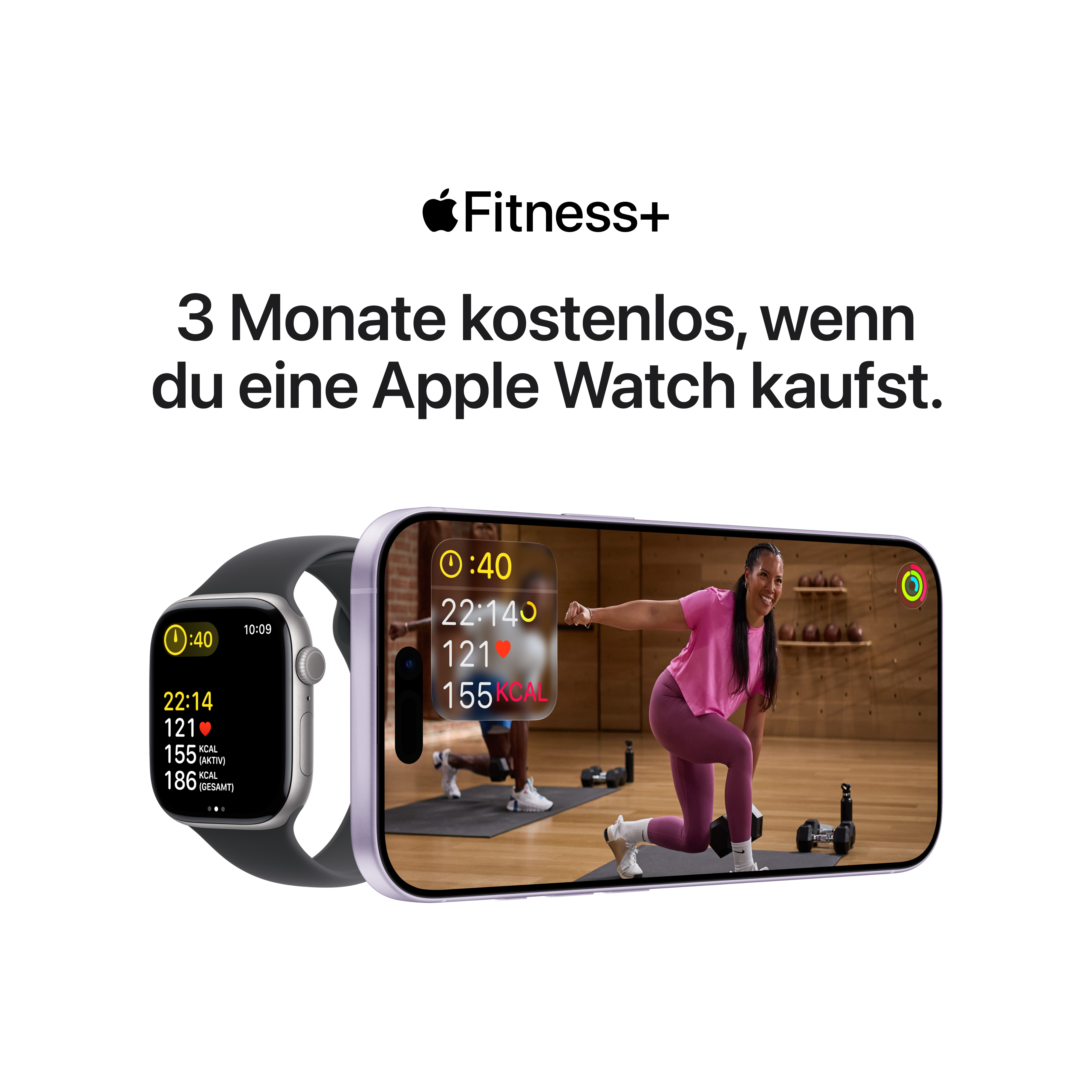 Apple Watch Series 11 GPS 46mm Roségold (Rose Gold) Aluminium Gehäuse mit Blassrosa (Light Blush) Sport Band - S/M
