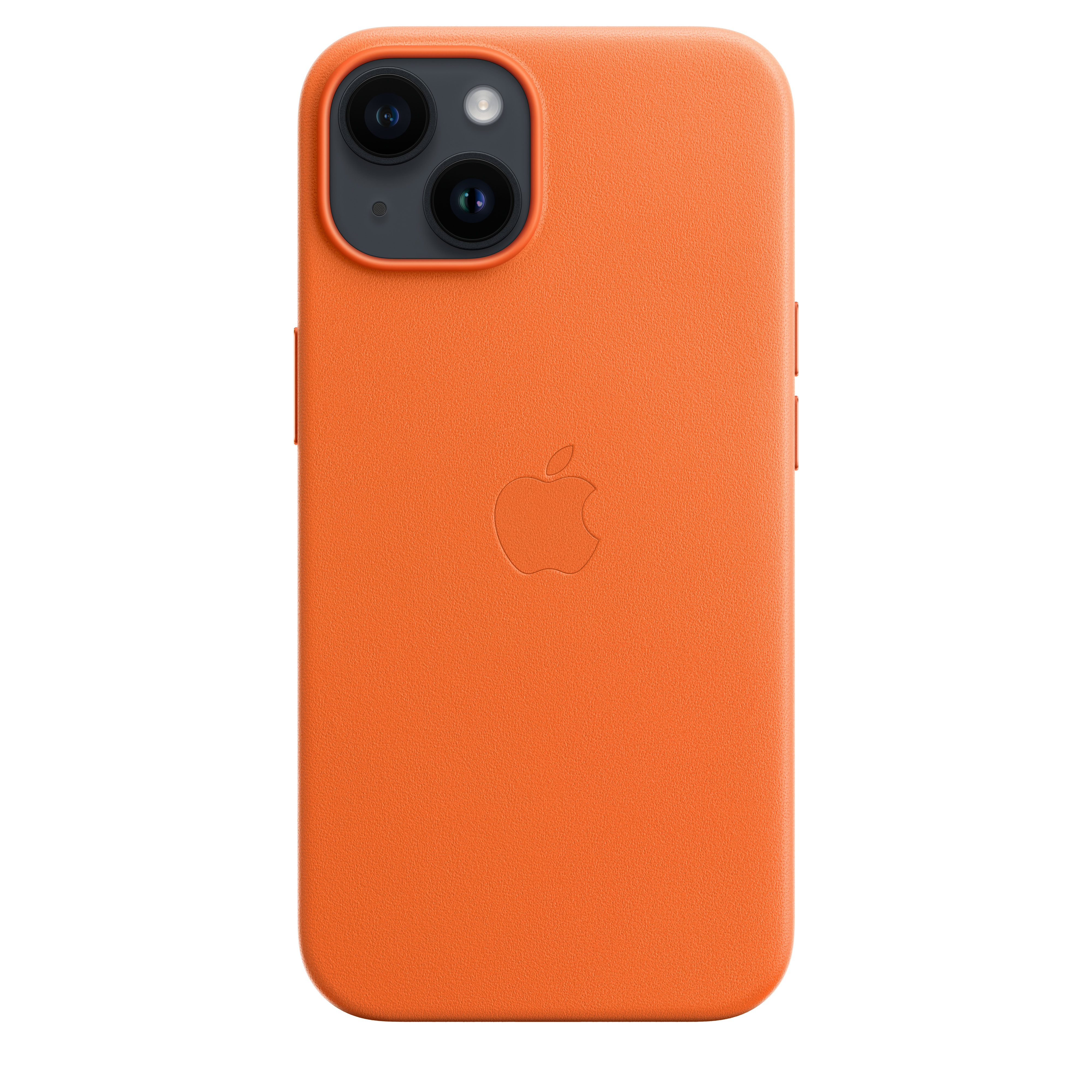 Apple Leder Case iPhone 14 mit MagSafe (orange)